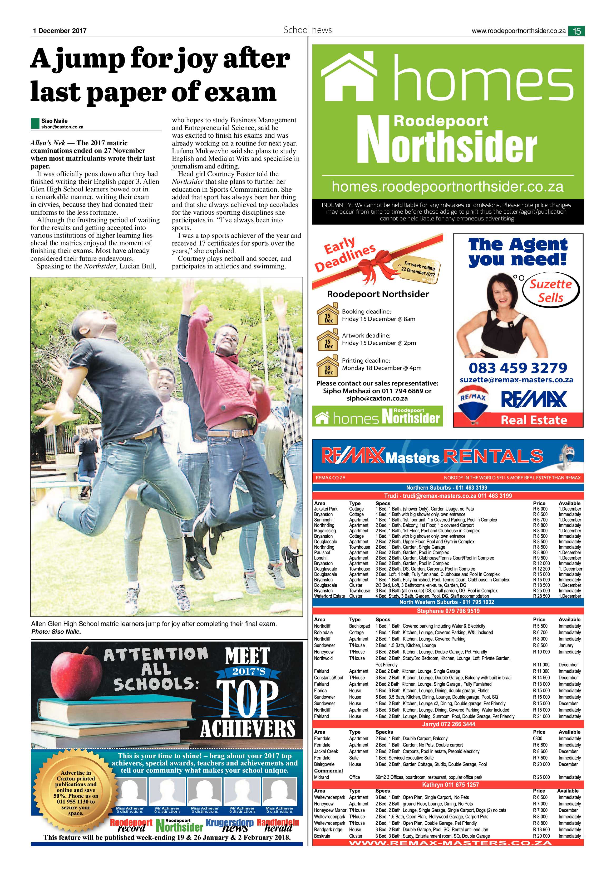 Roodepoort Northsider 1 December 2017 page 15