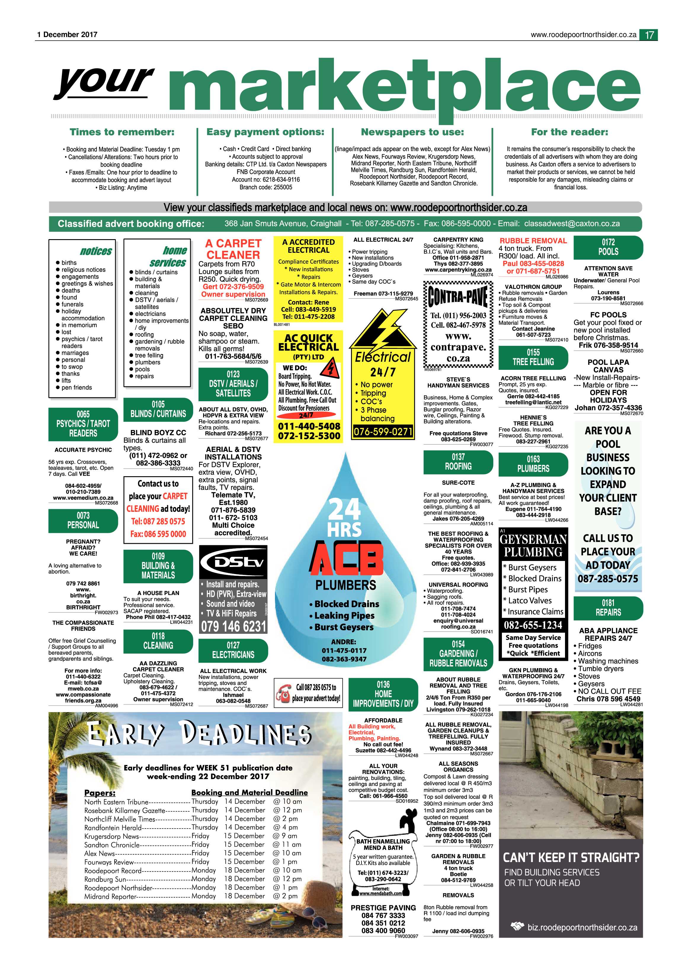 Roodepoort Northsider 1 December 2017 page 17