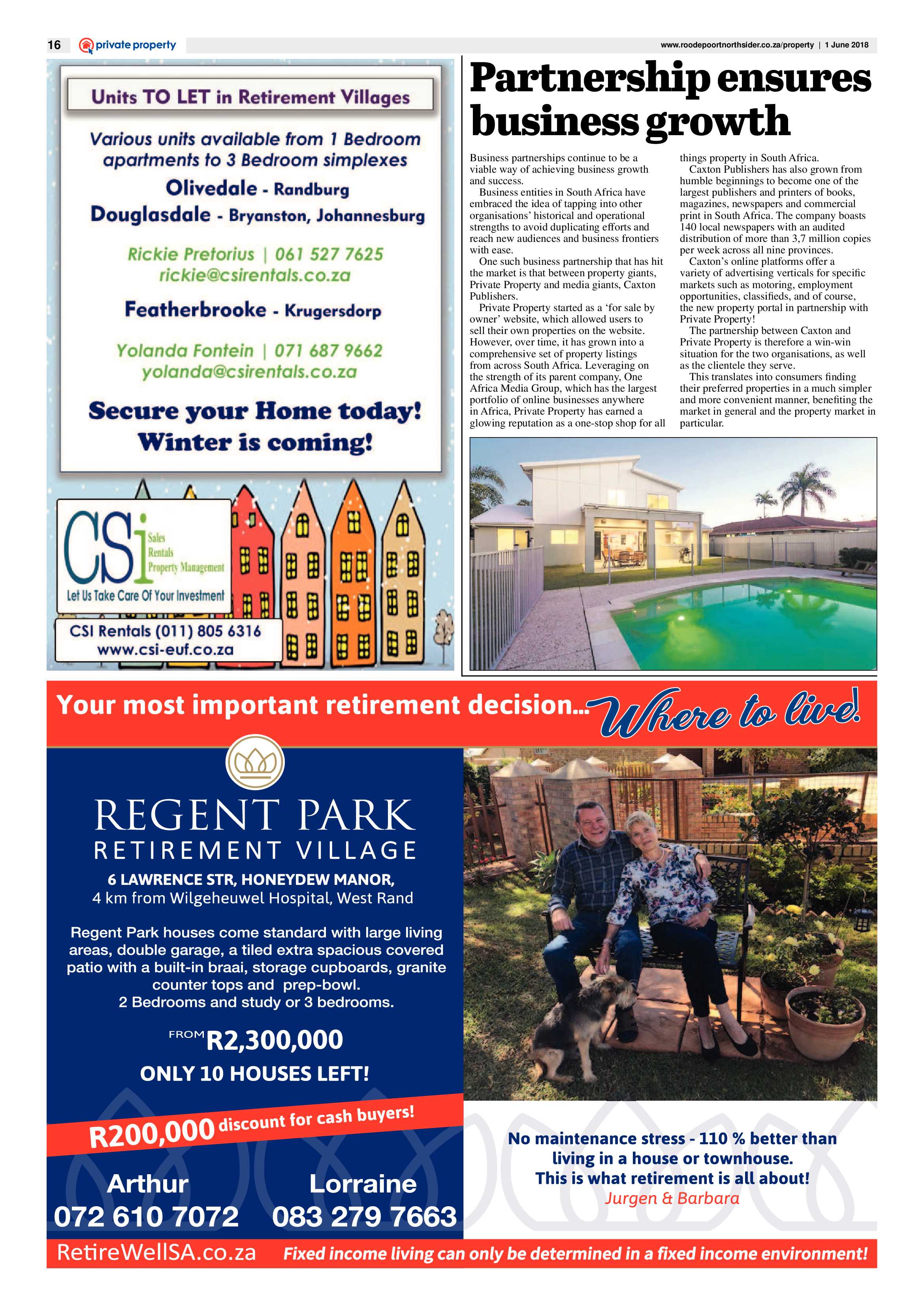 Roodepoort Northsider 1 June 2018 page 16