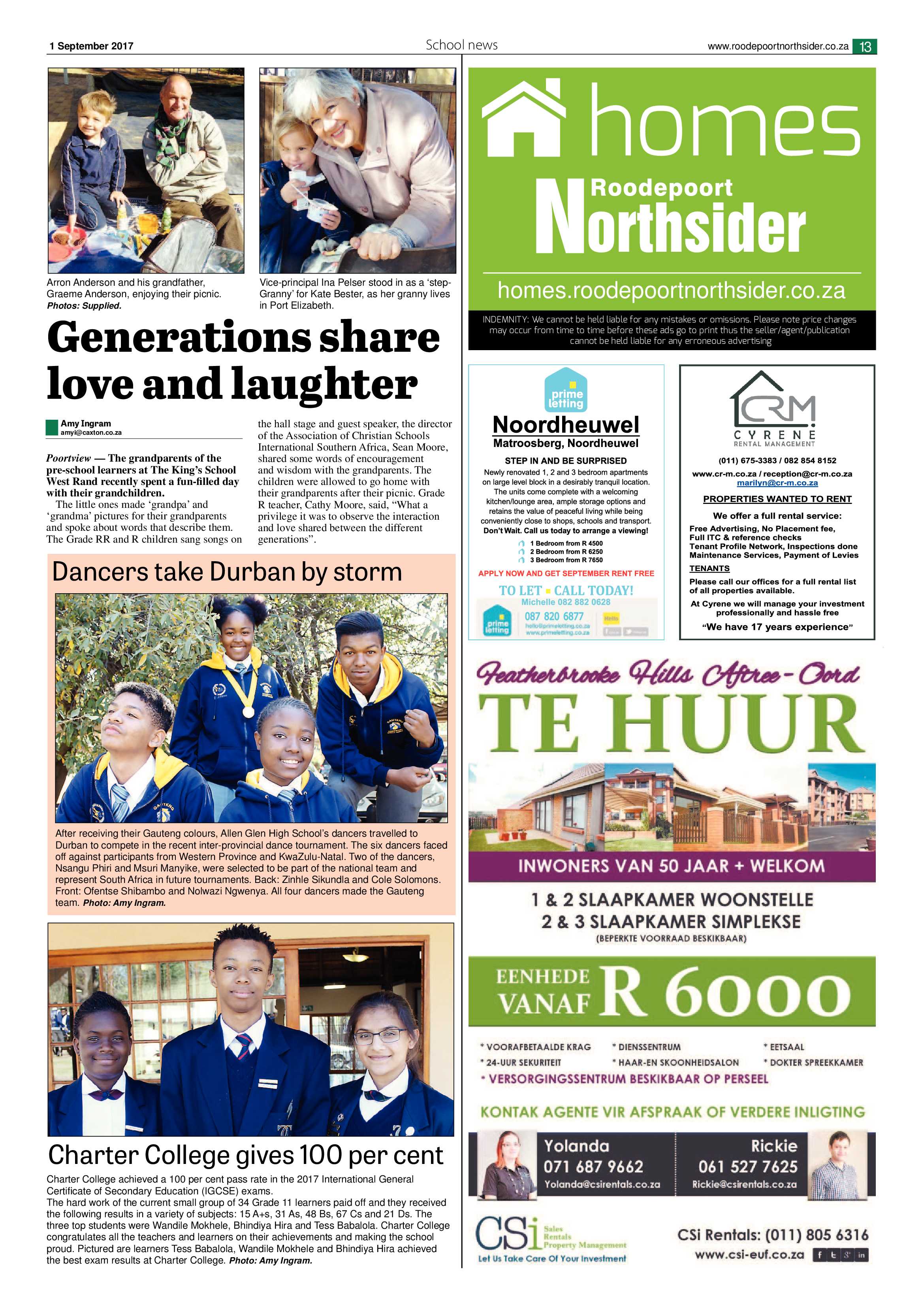 Roodepoort Northsider 1 September 2017 page 13