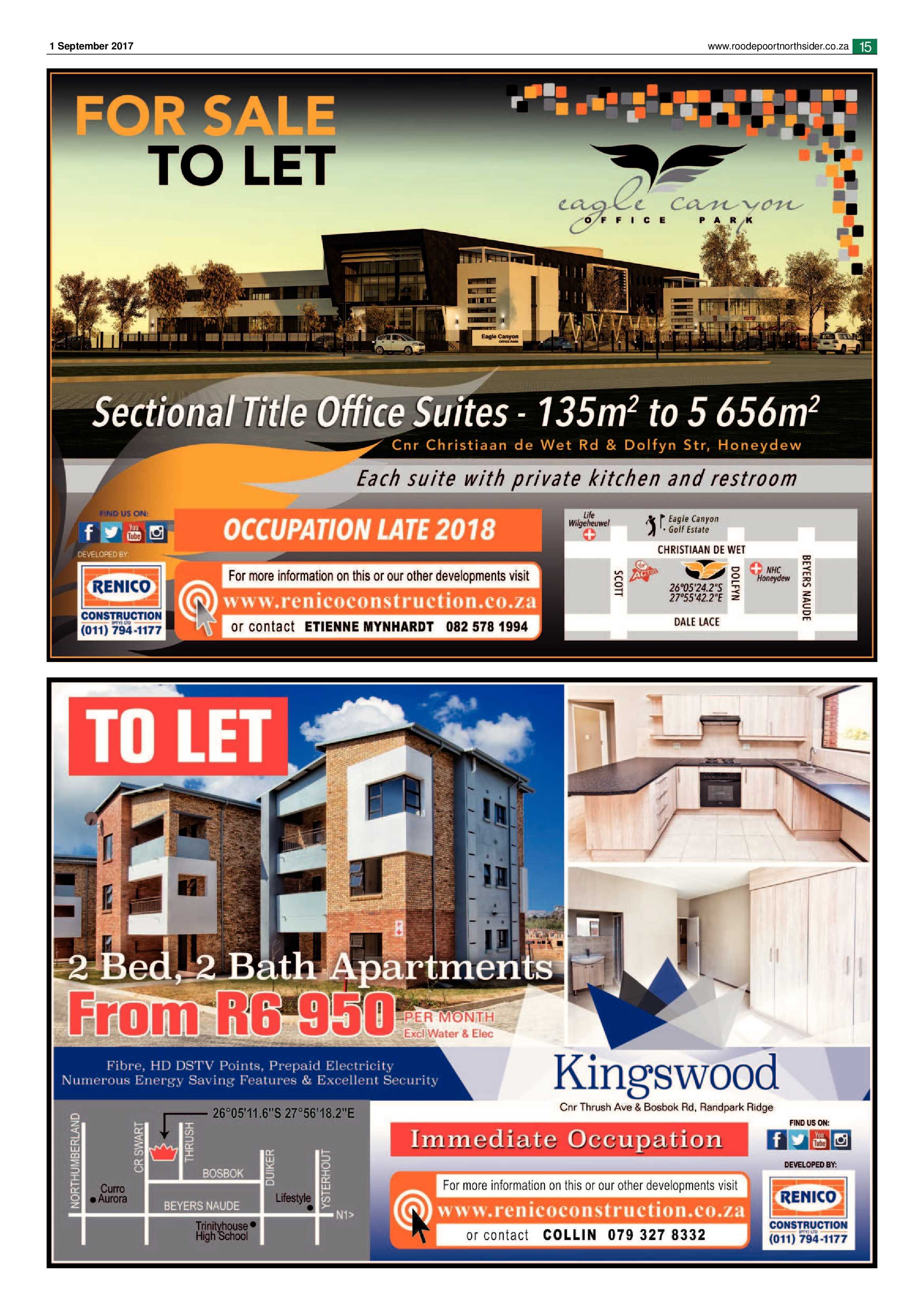 Roodepoort Northsider 1 September 2017 page 15