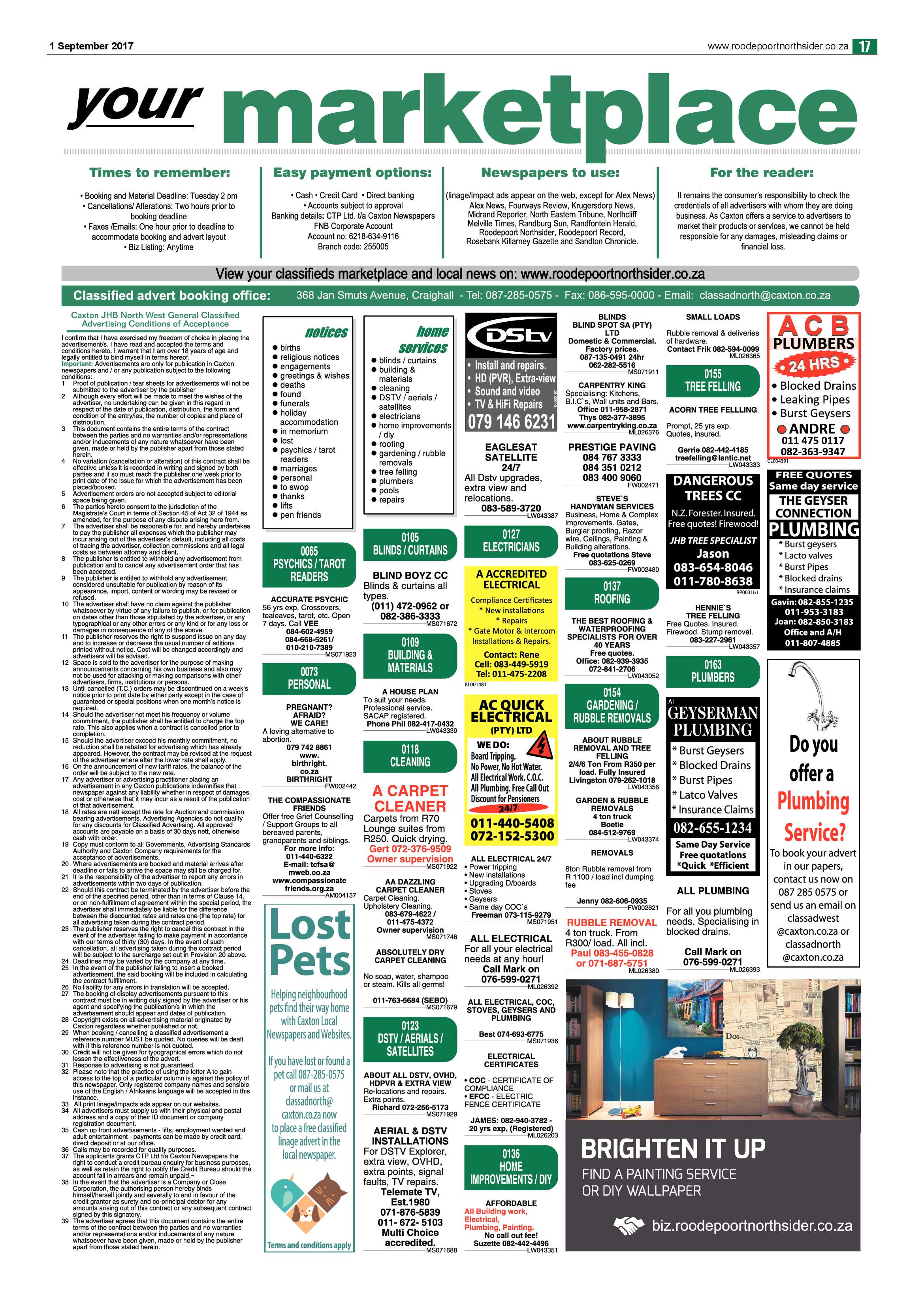 Roodepoort Northsider 1 September 2017 page 17