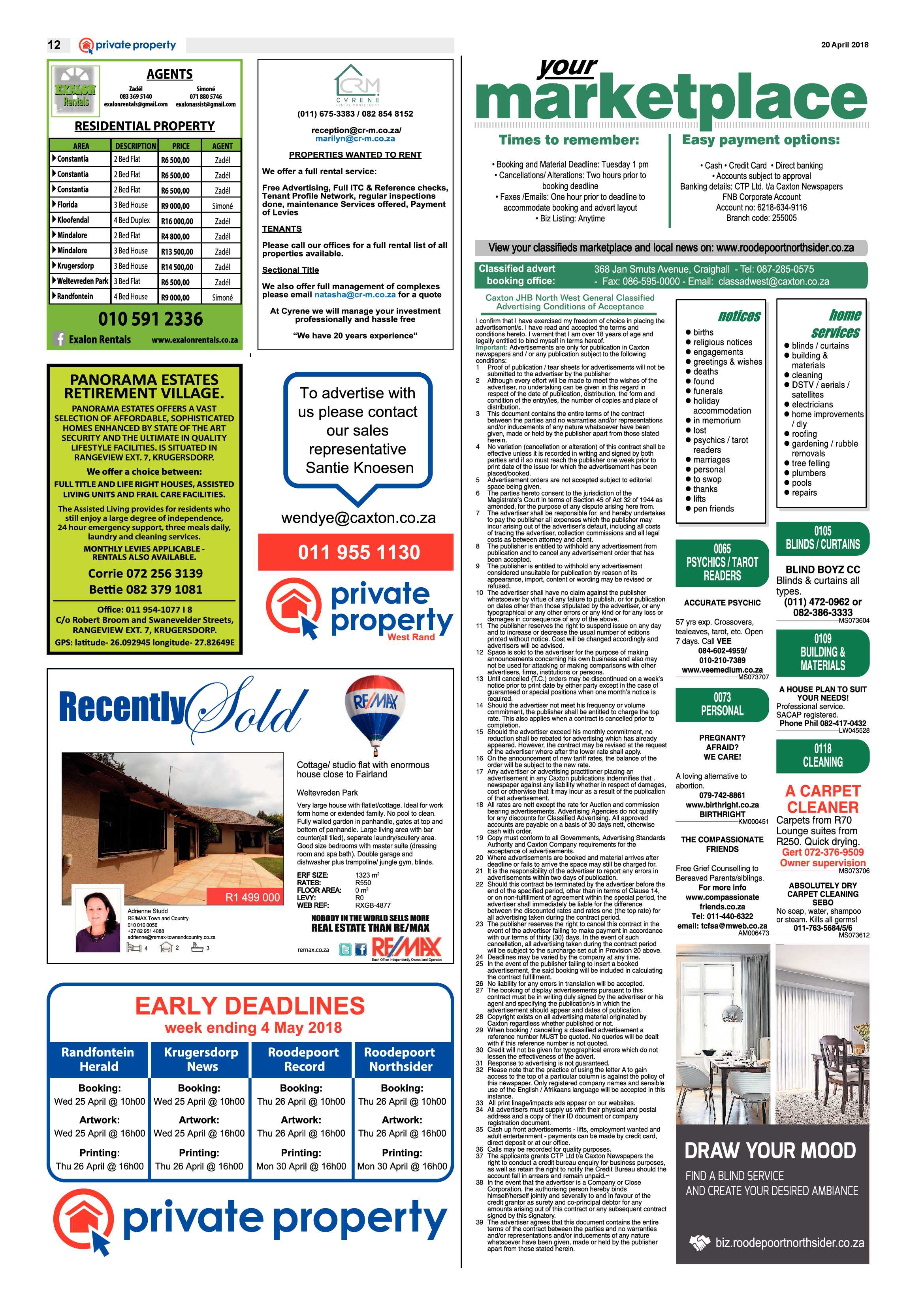 Roodepoort Northsider 20 April 2018 page 12