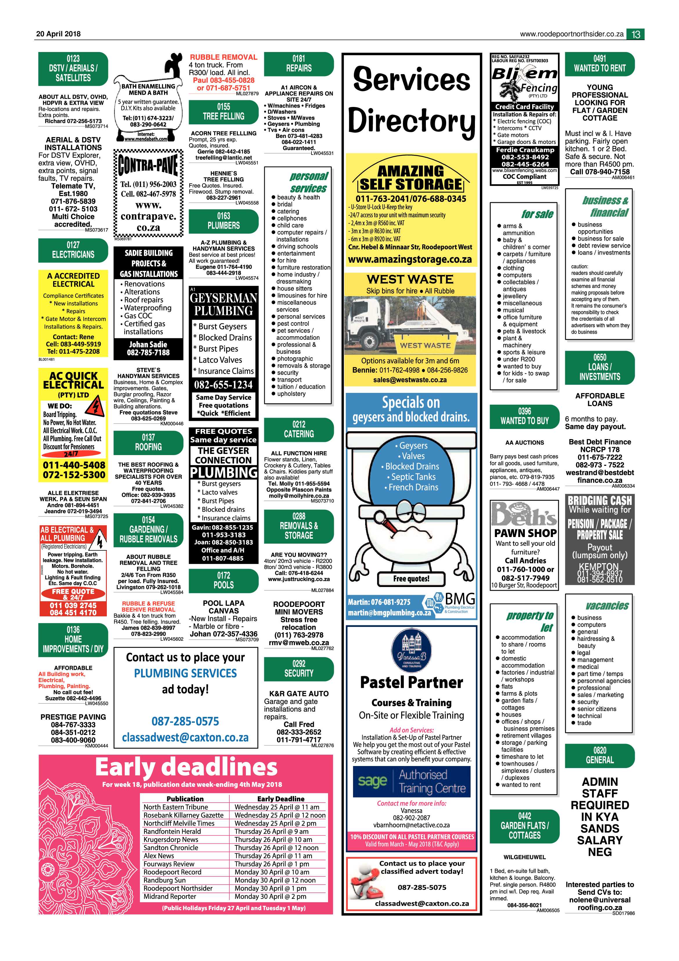 Roodepoort Northsider 20 April 2018 page 13