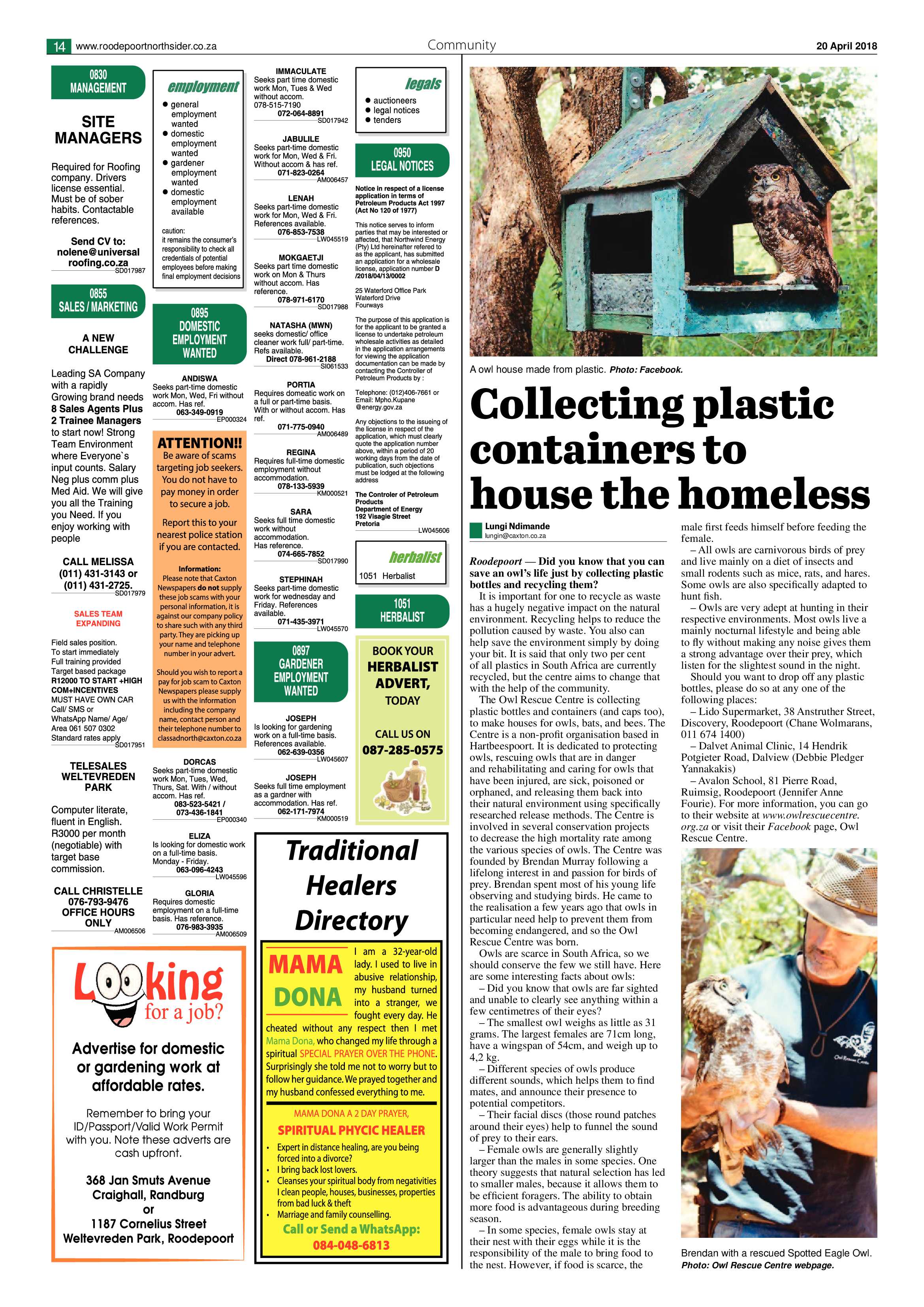 Roodepoort Northsider 20 April 2018 page 14