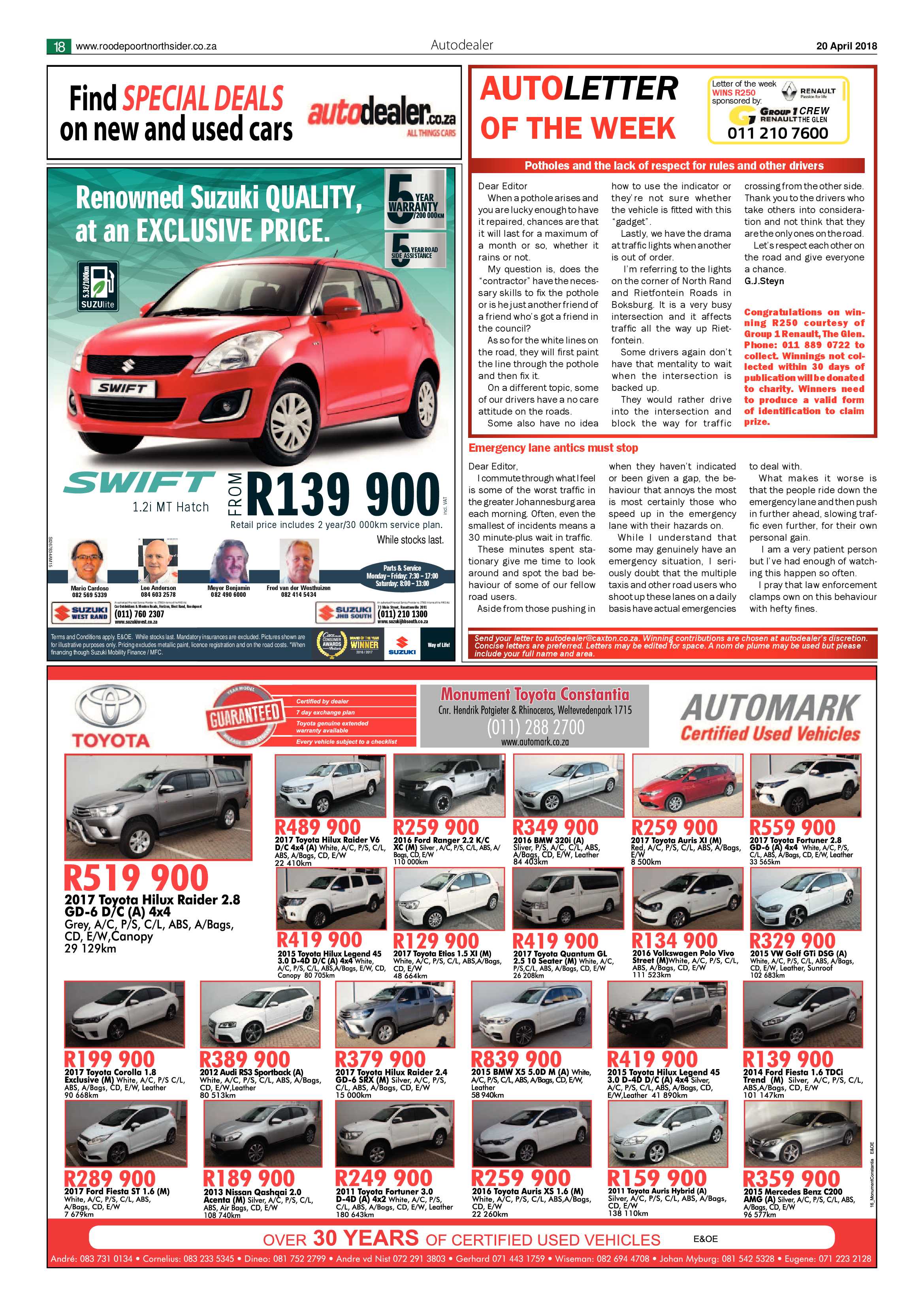 Roodepoort Northsider 20 April 2018 page 18