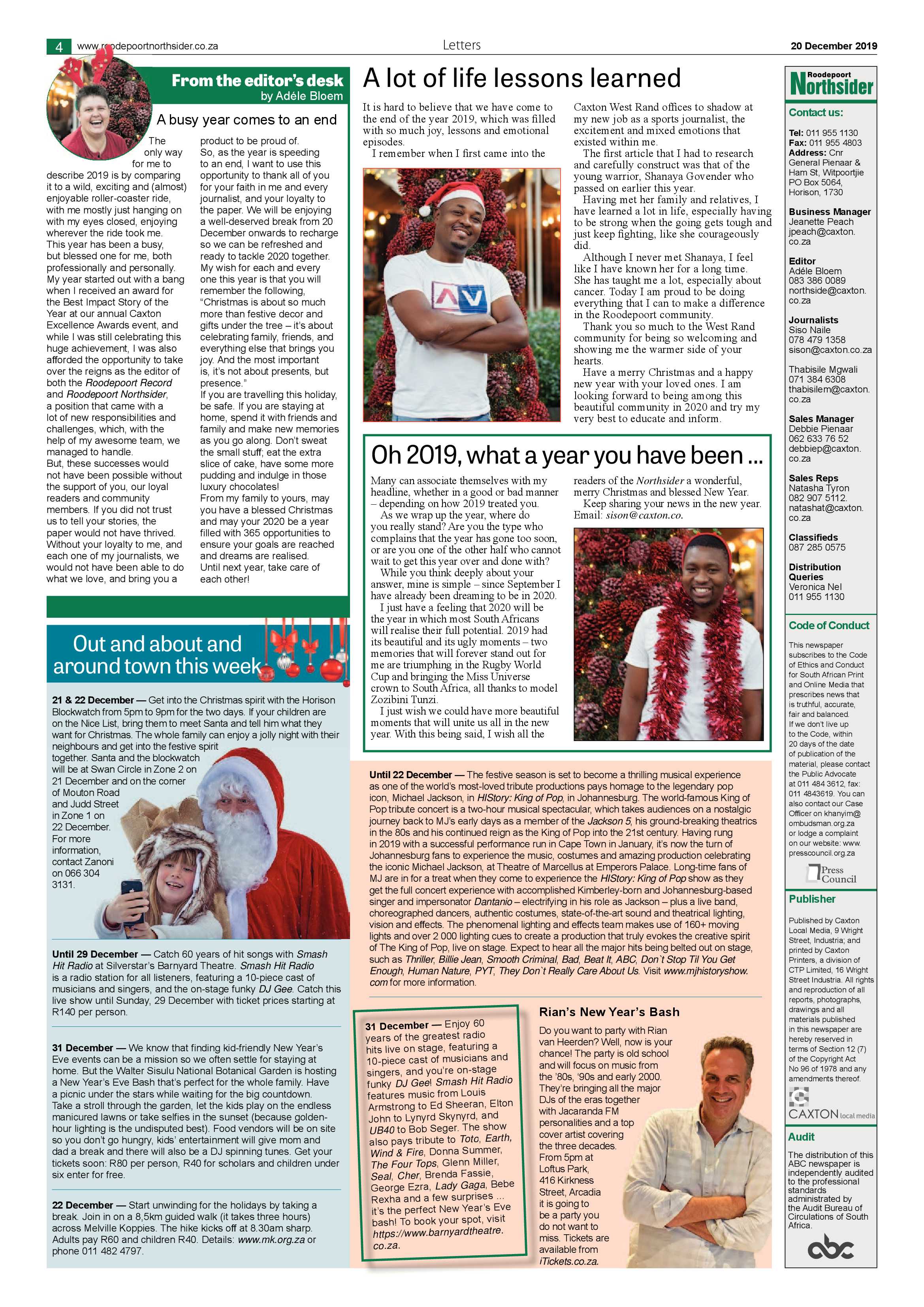 Roodepoort Northsider 20 December 2019 page 4