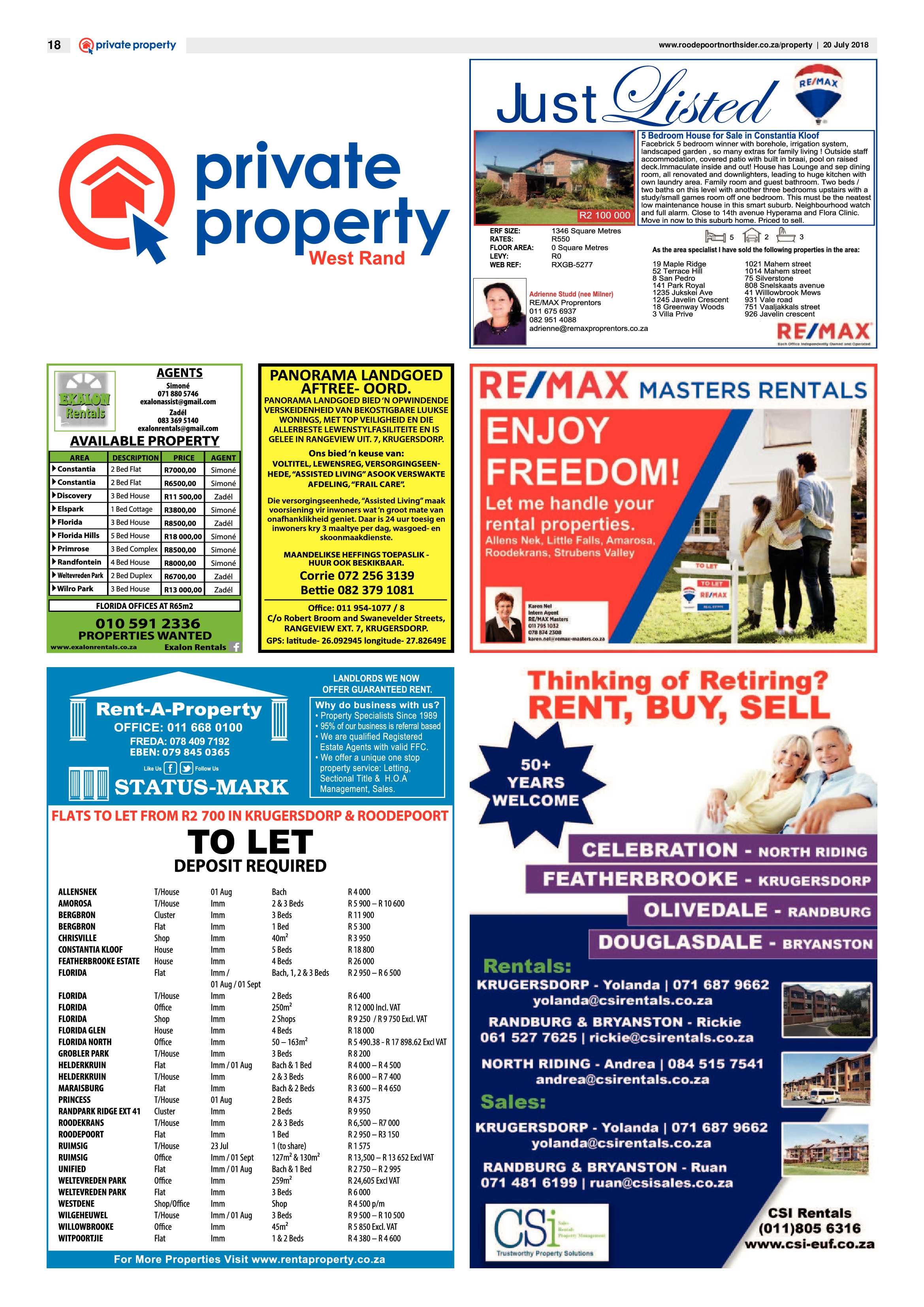 Roodepoort Northsider 20 July 2018 page 18