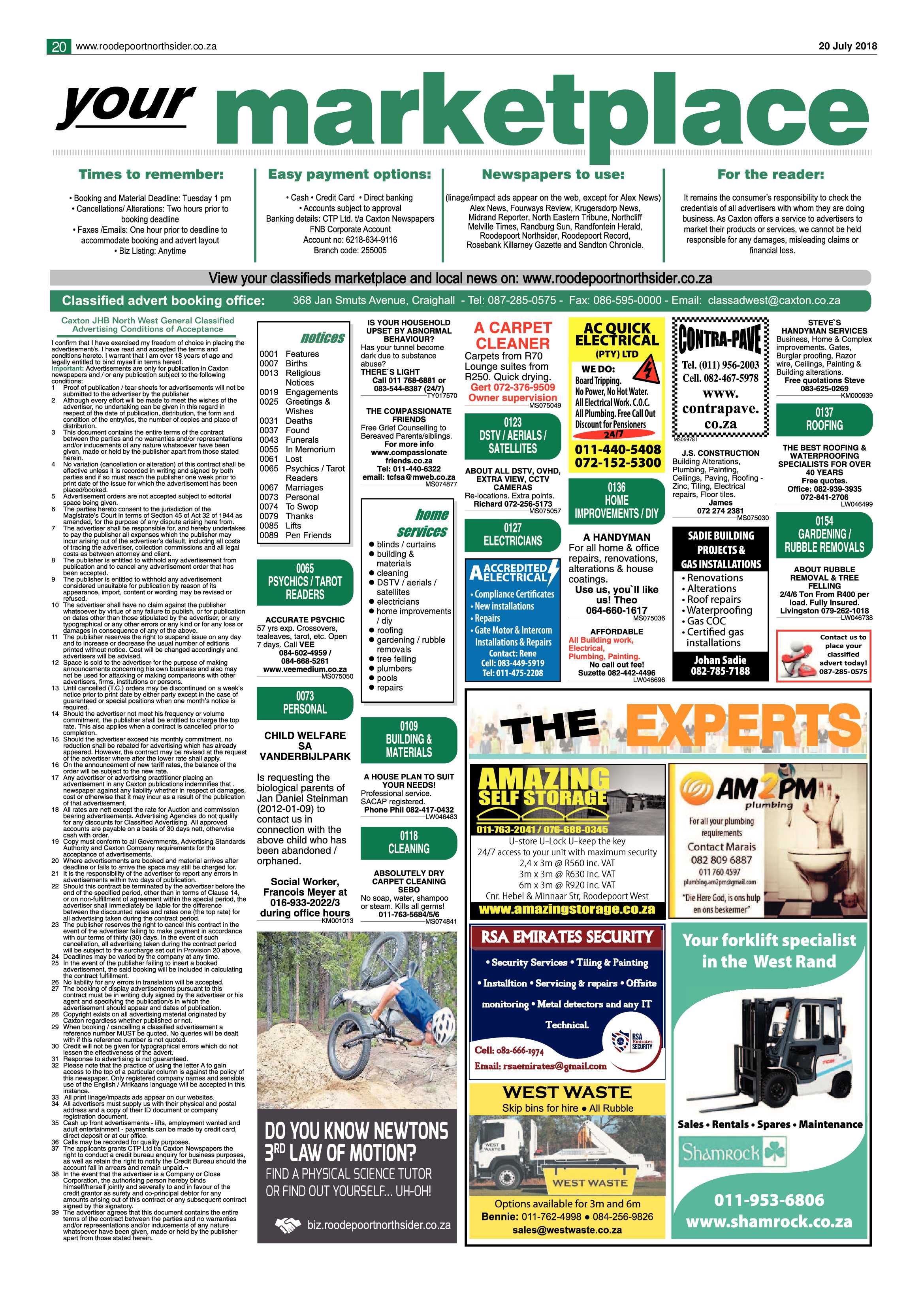 Roodepoort Northsider 20 July 2018 page 20