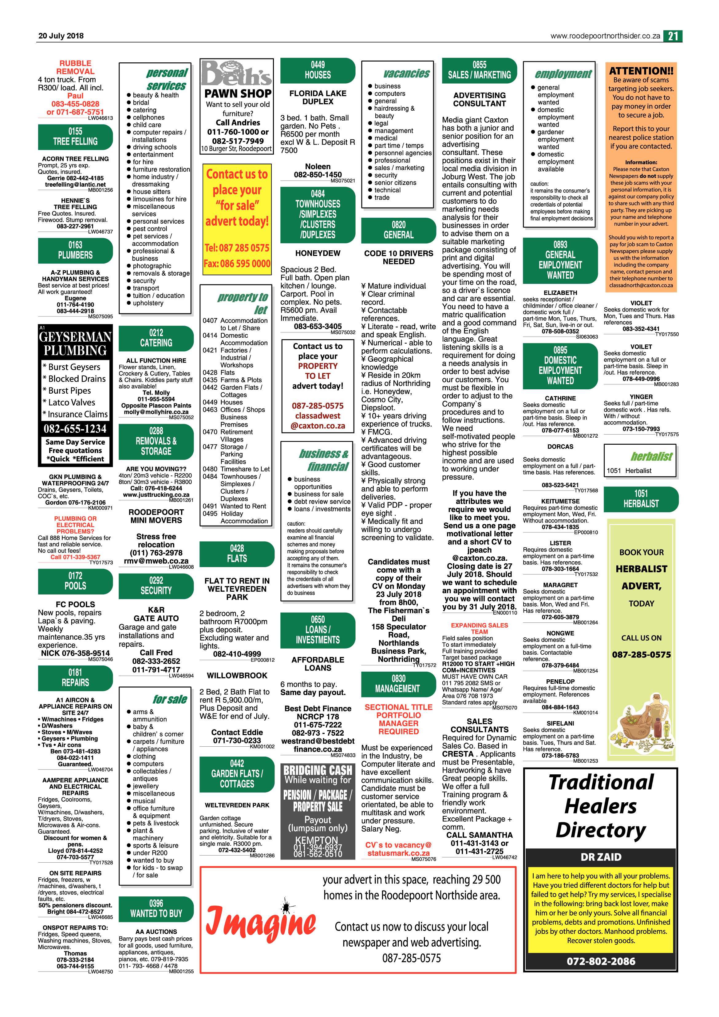 Roodepoort Northsider 20 July 2018 page 21