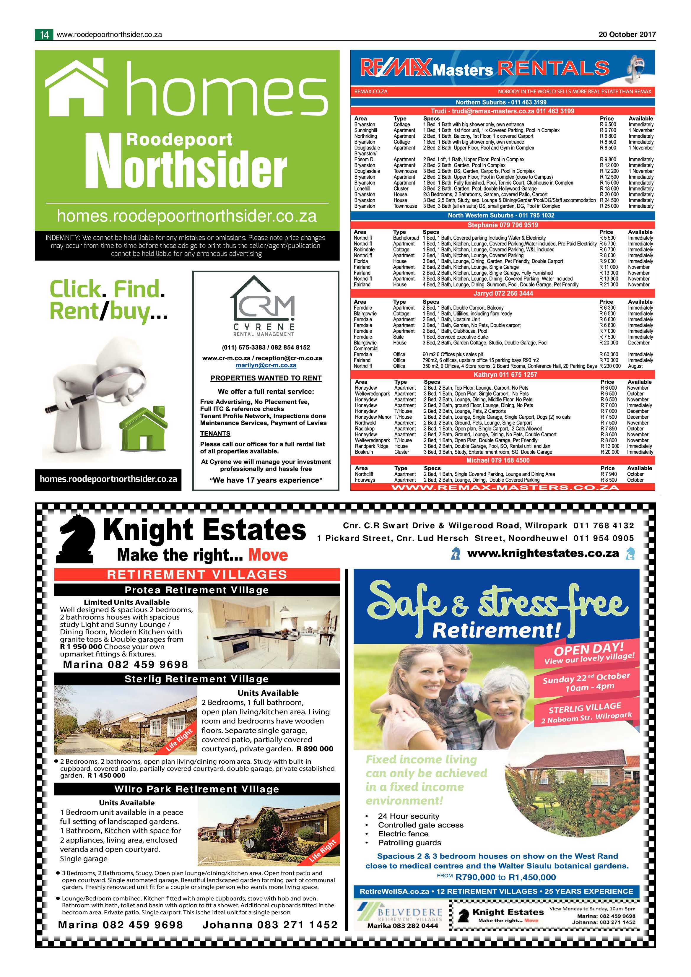 Roodepoort Northsider 20 October 2017 page 14