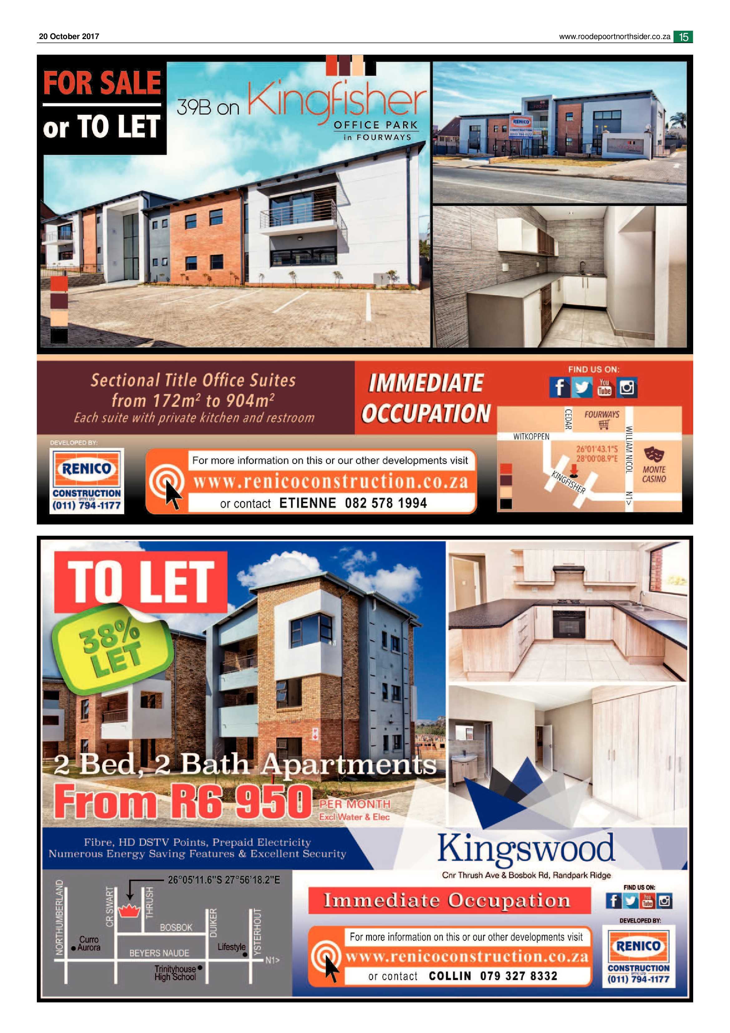 Roodepoort Northsider 20 October 2017 page 15