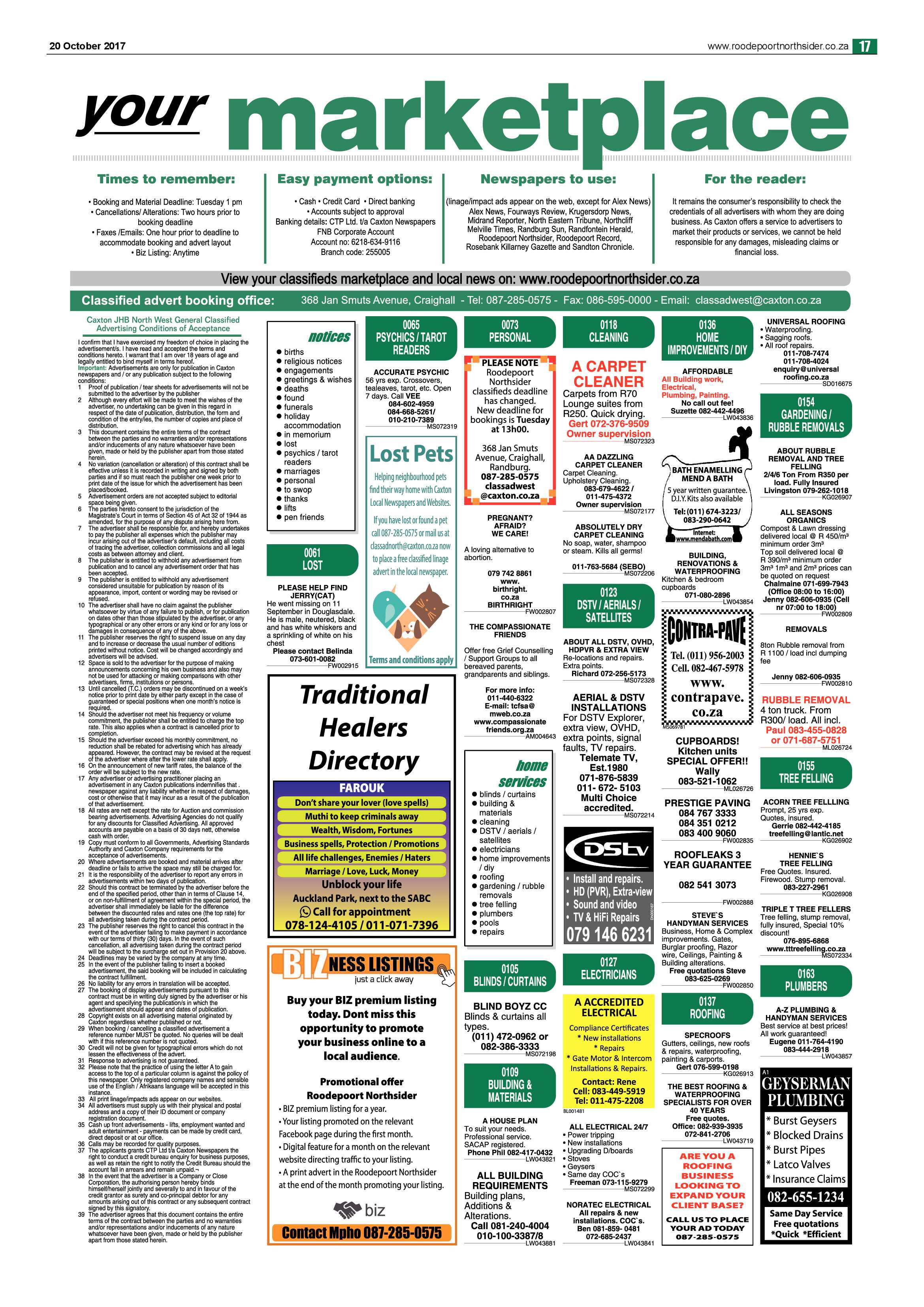 Roodepoort Northsider 20 October 2017 page 17