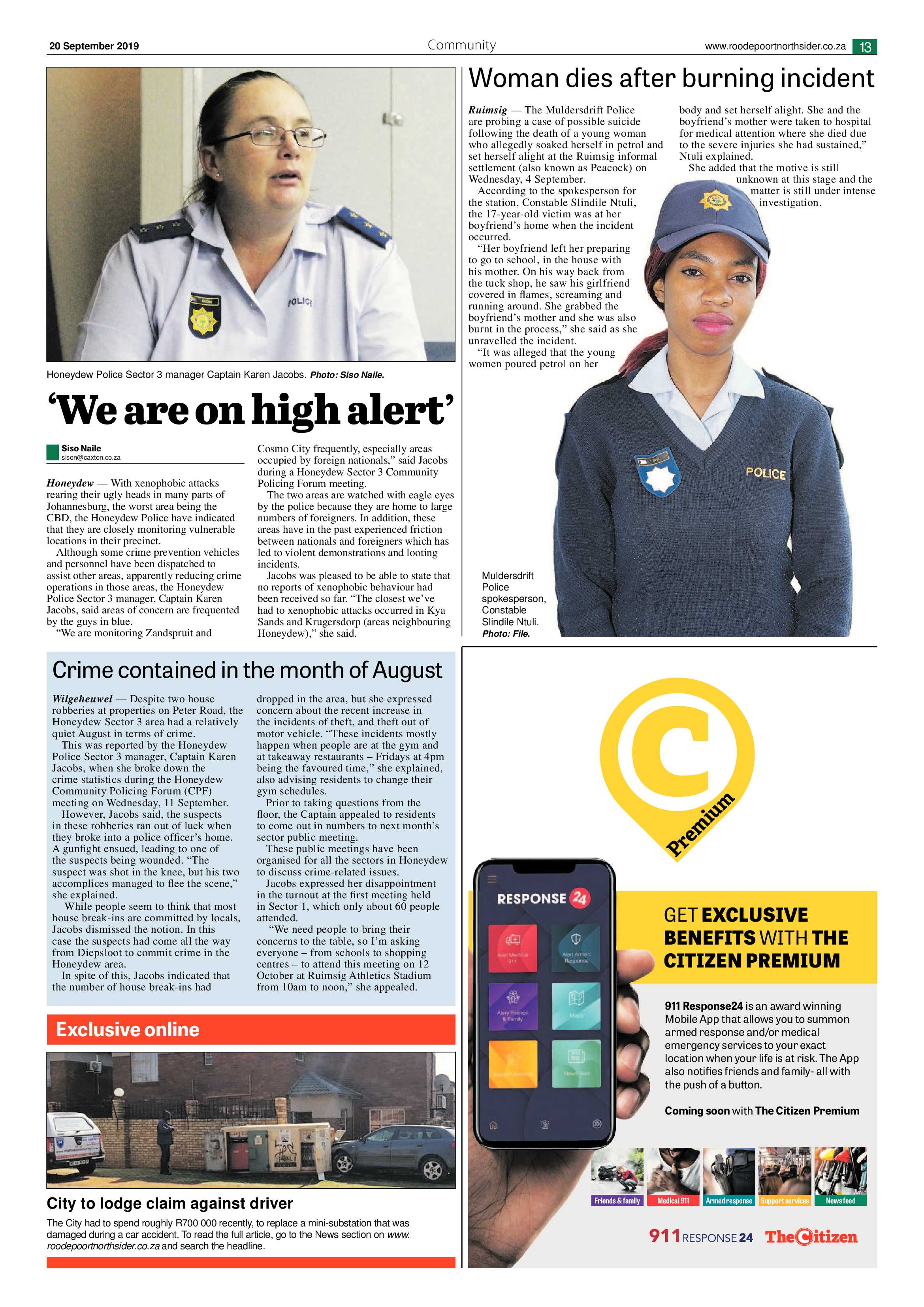 Roodepoort Northsider 20 September 2019 page 13