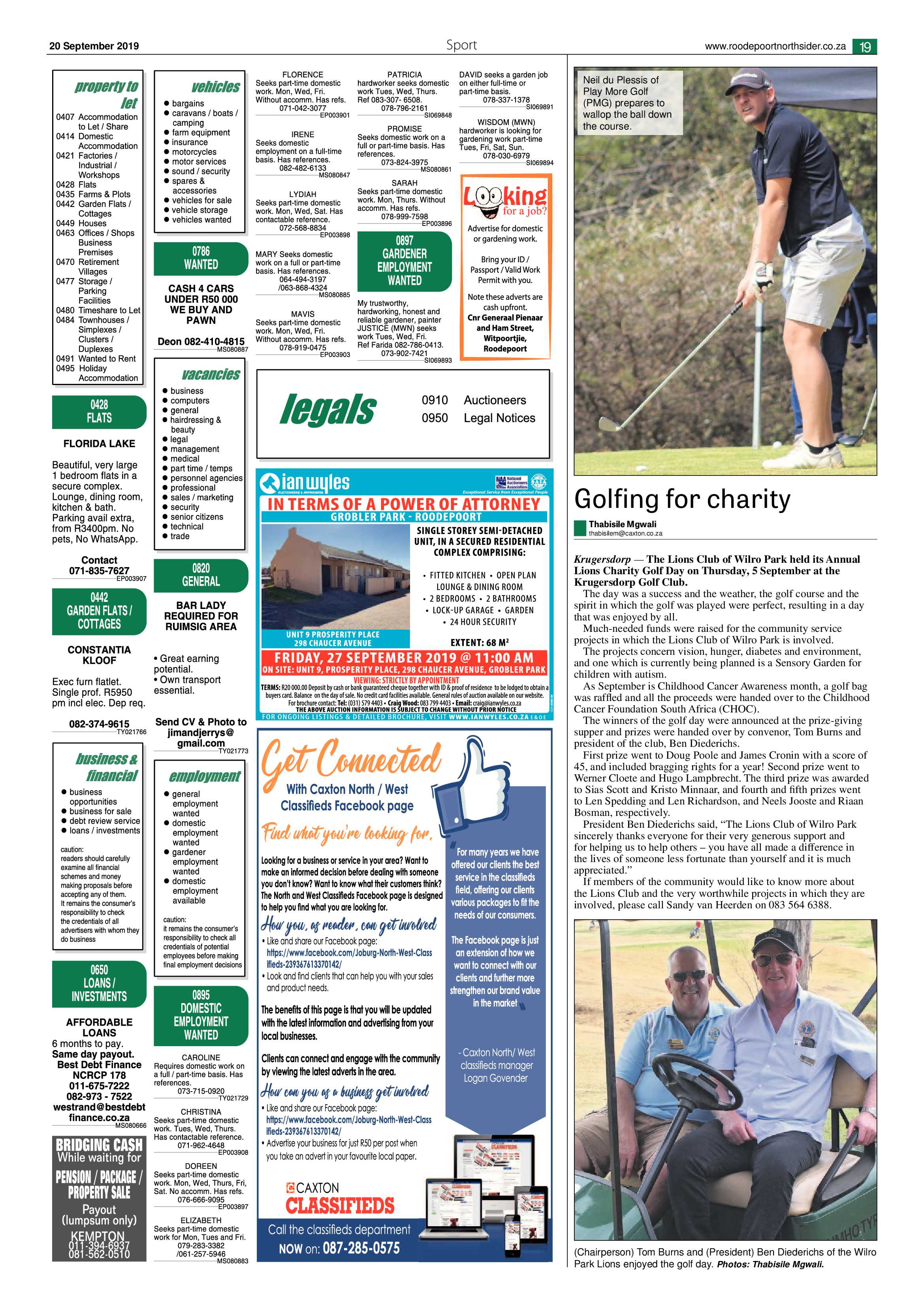 Roodepoort Northsider 20 September 2019 page 19
