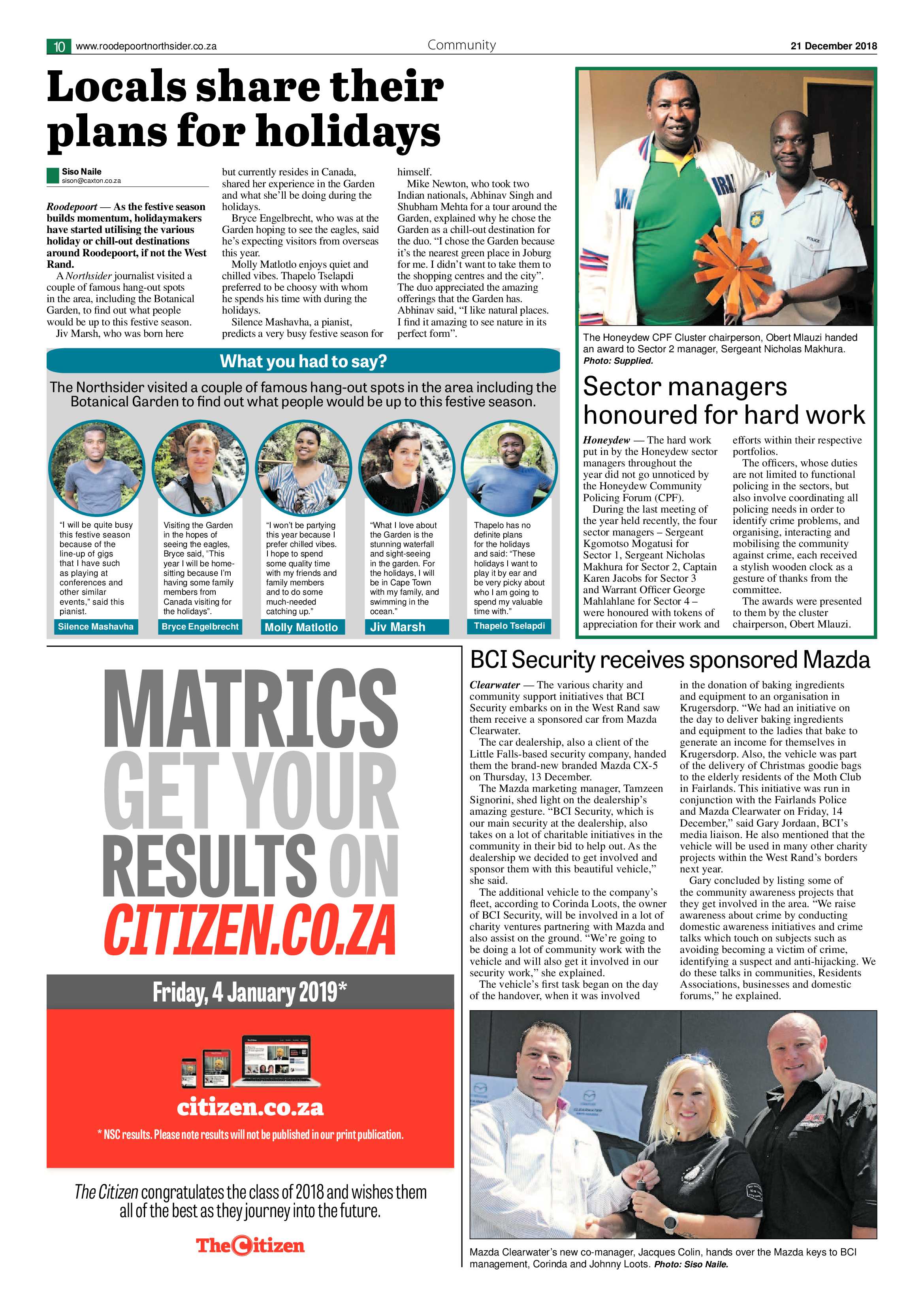 Roodepoort Northsider 21 December 2018 page 10