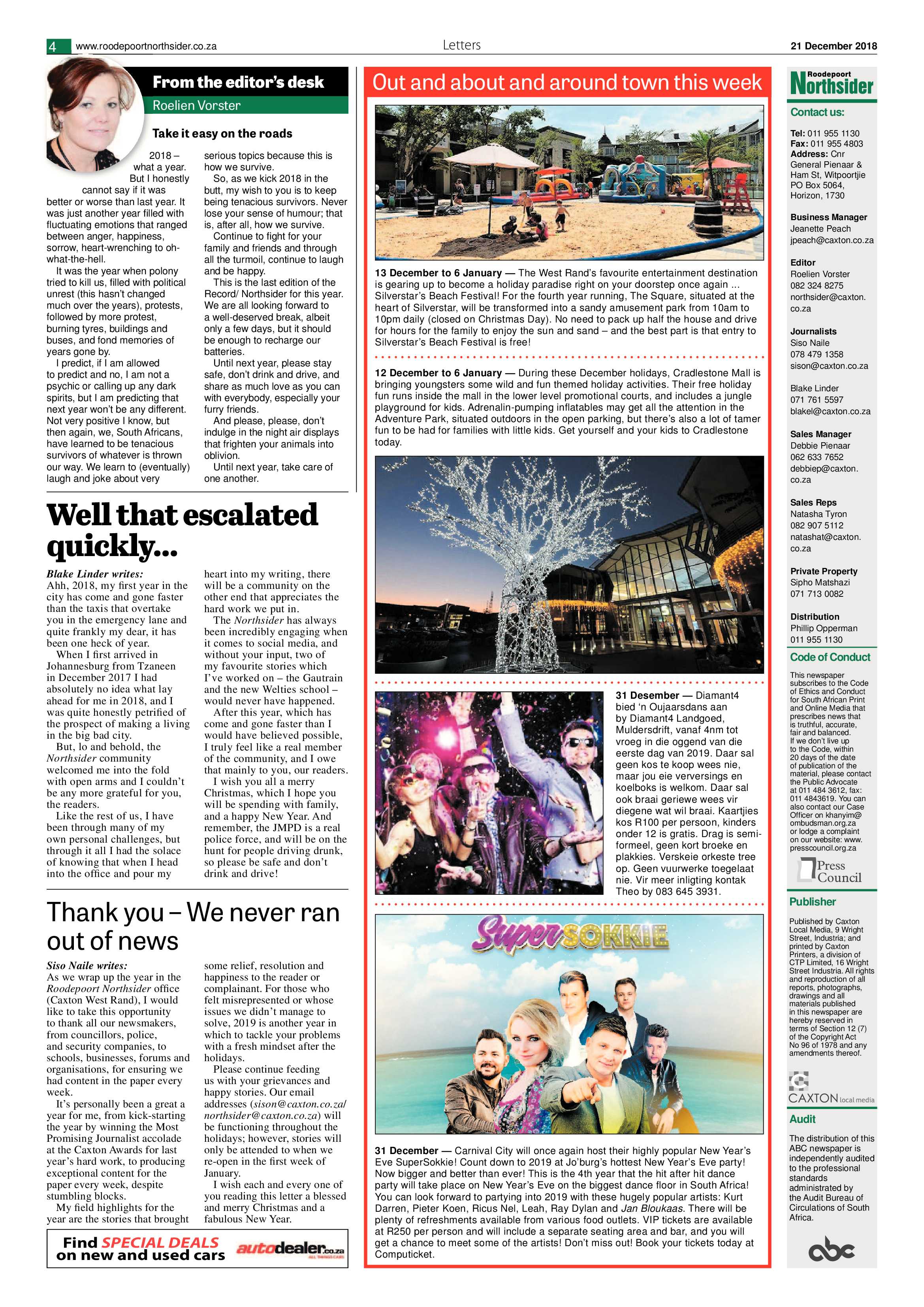 Roodepoort Northsider 21 December 2018 page 4