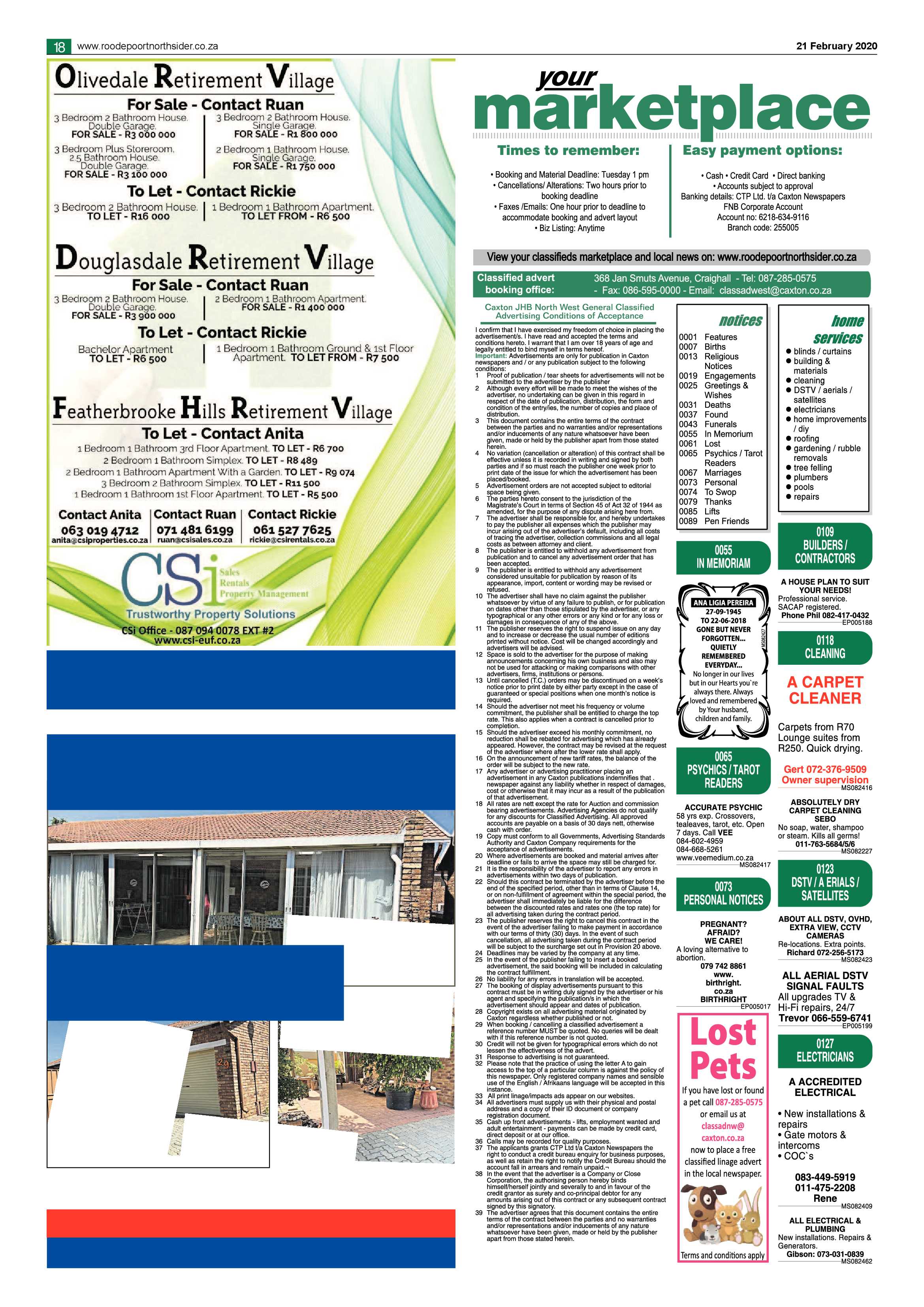 Roodepoort Northsider 21 February 2020 page 18