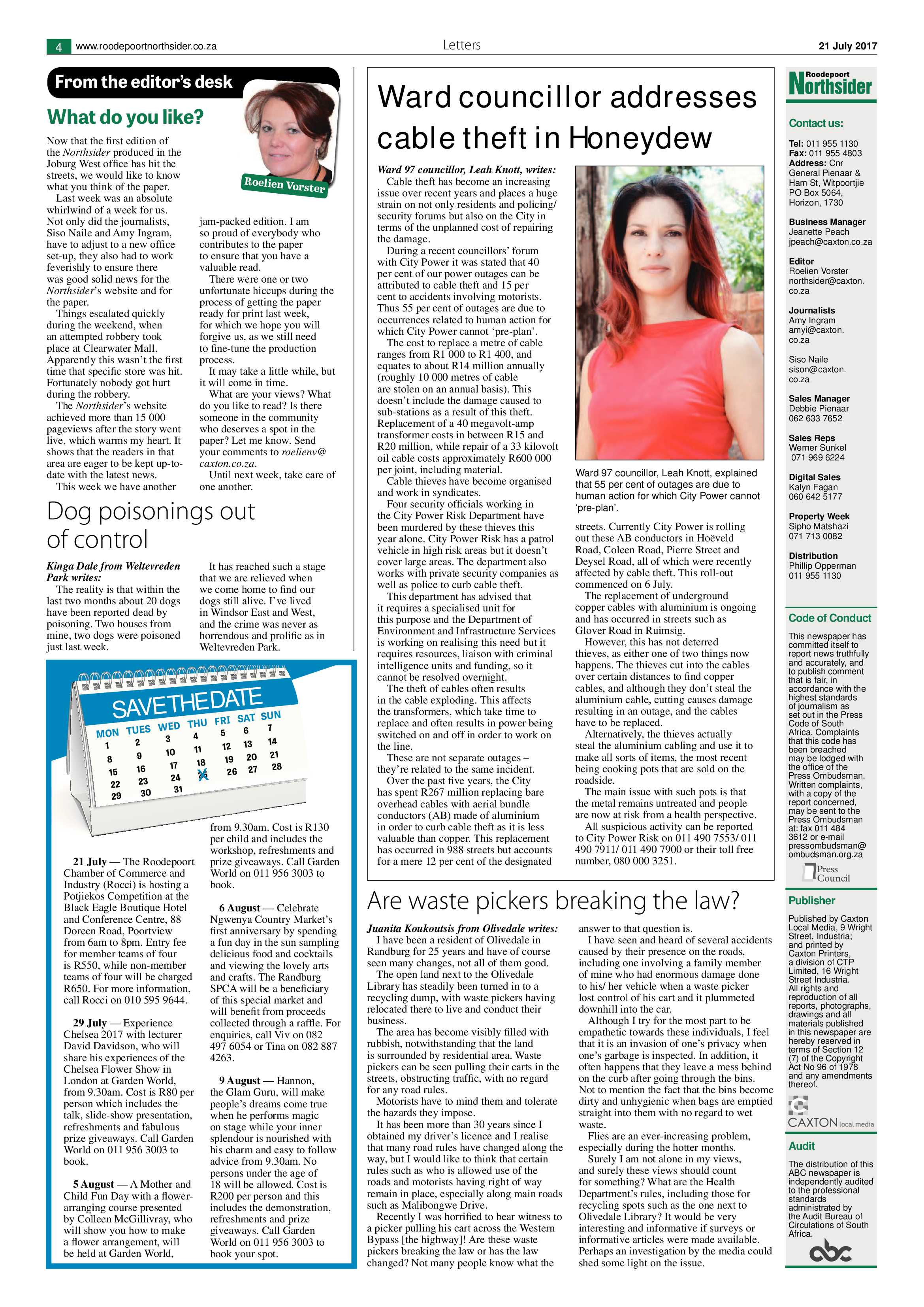 Roodepoort Northsider 21 July 2017 page 4