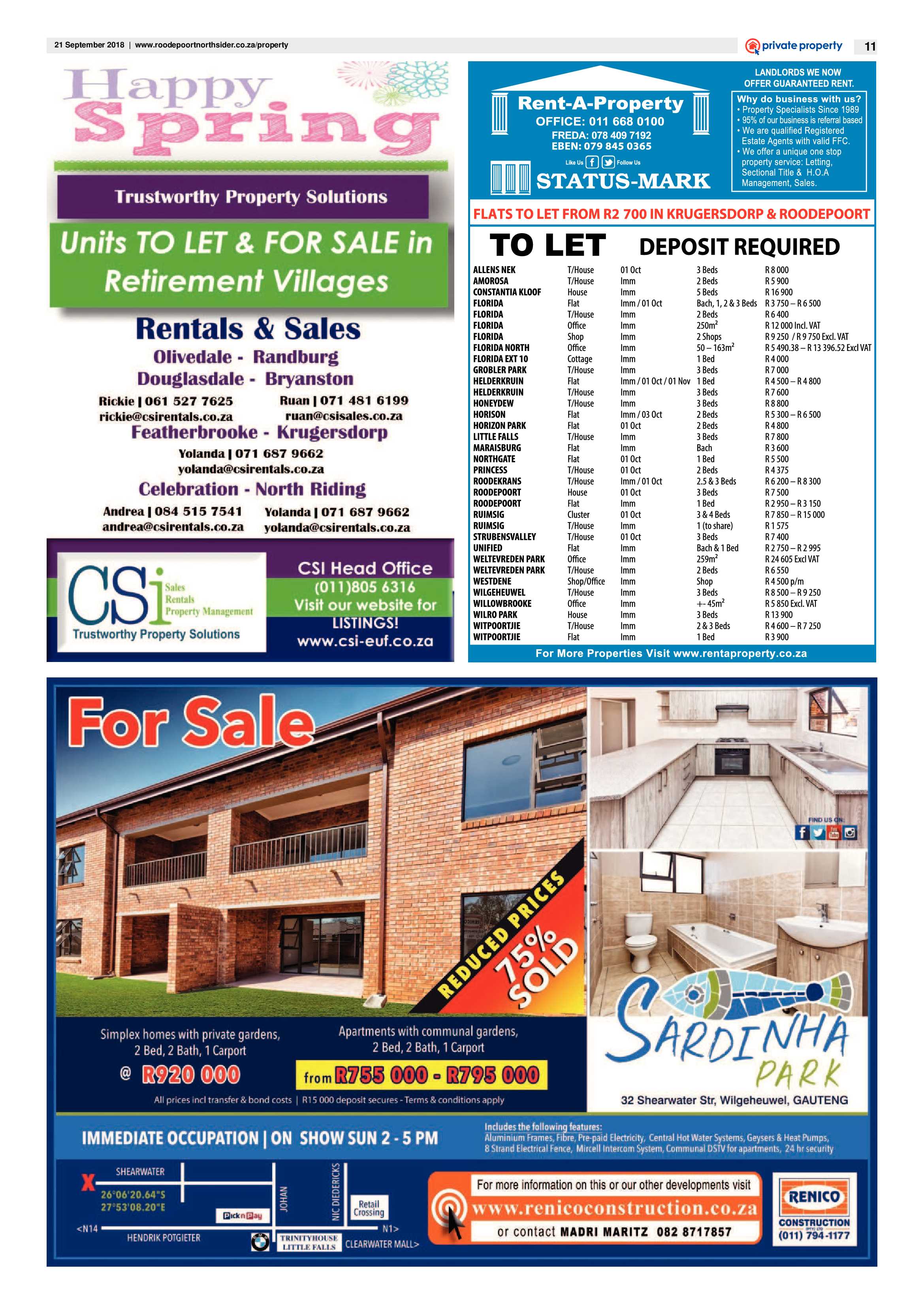 Roodepoort Northsider 21 September 2018 page 11