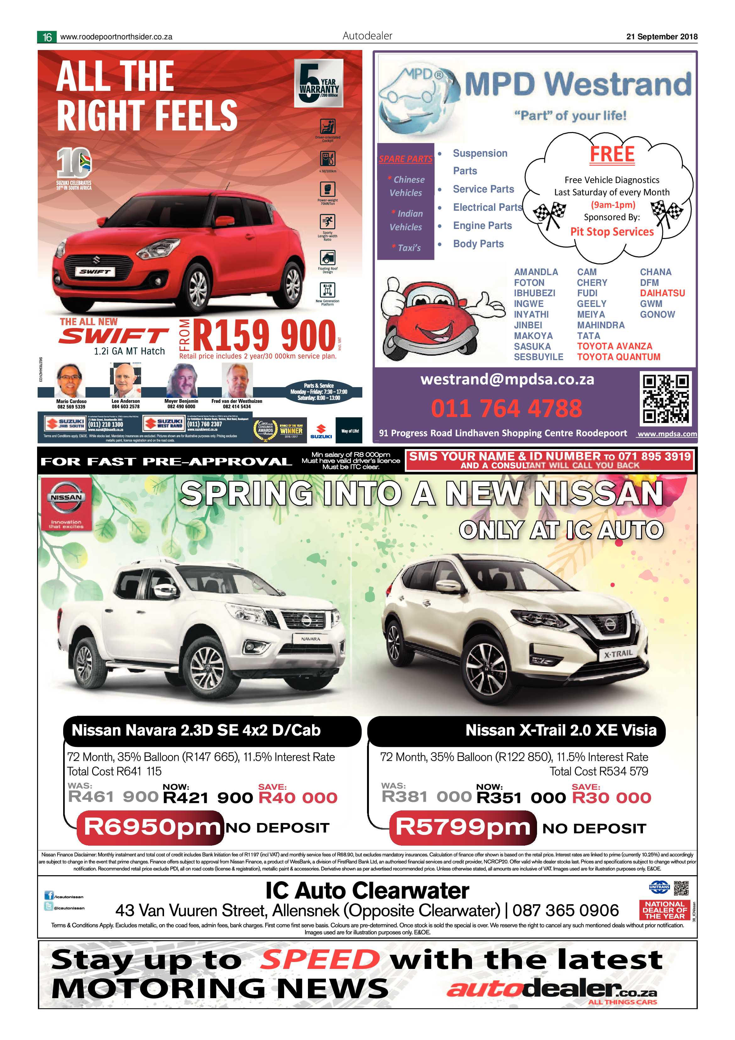 Roodepoort Northsider 21 September 2018 page 16