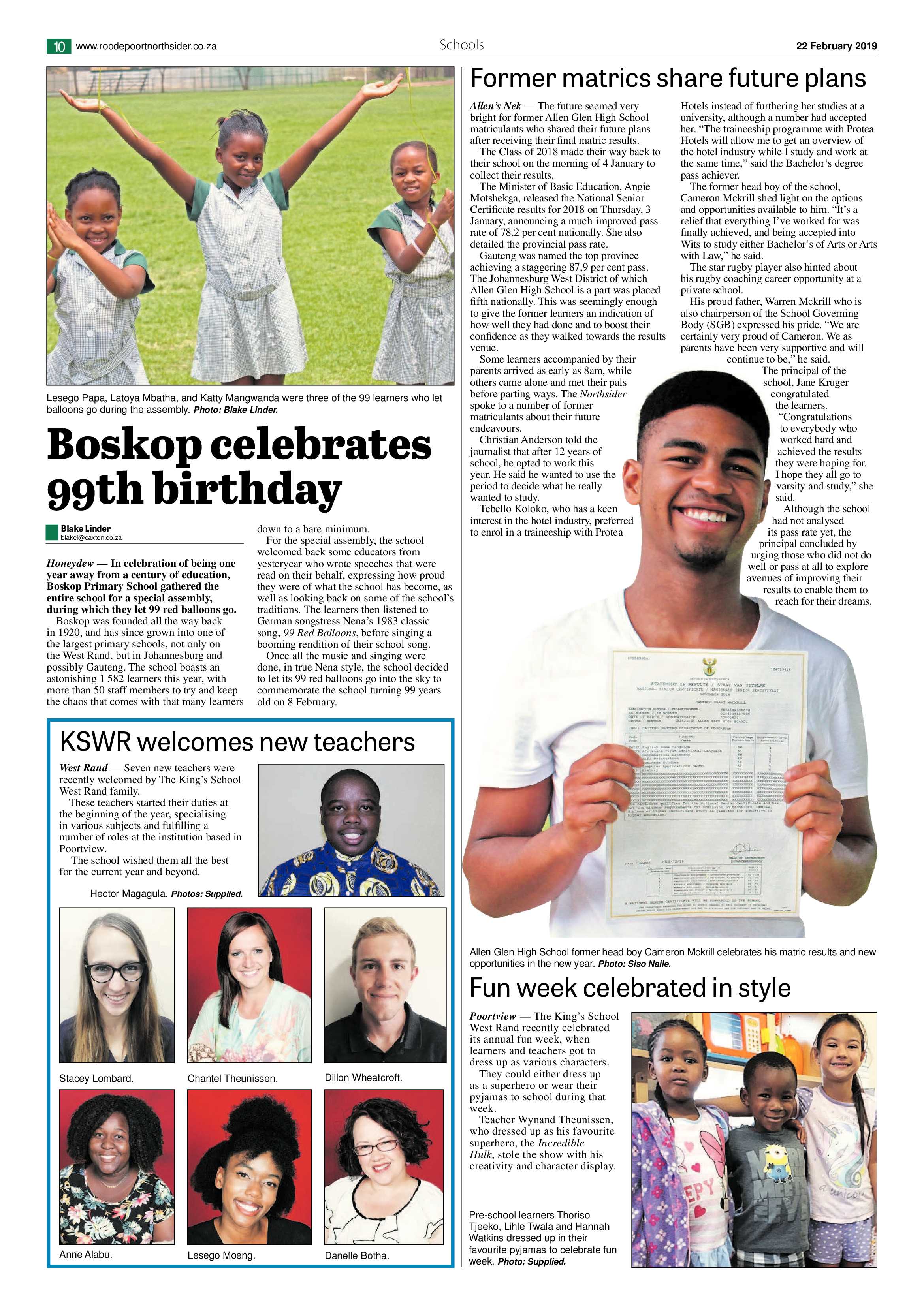 Roodepoort Northsider 22 February 2019 page 10