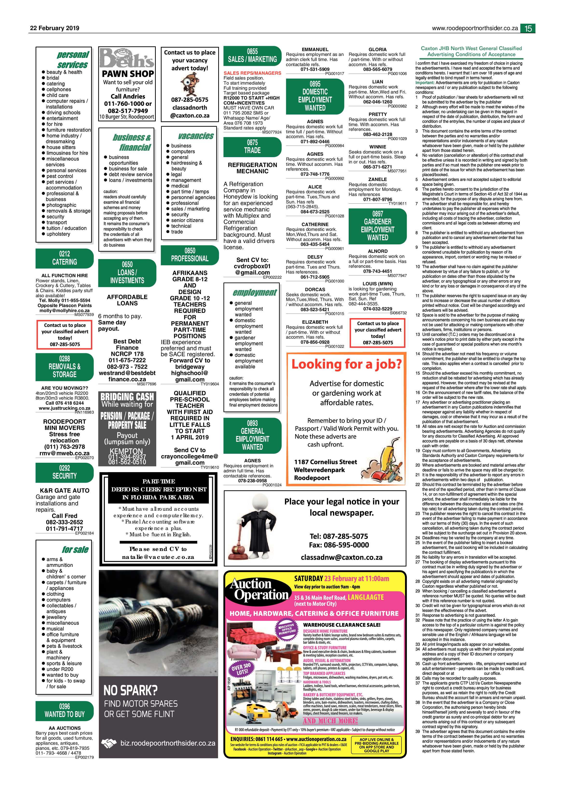 Roodepoort Northsider 22 February 2019 page 15