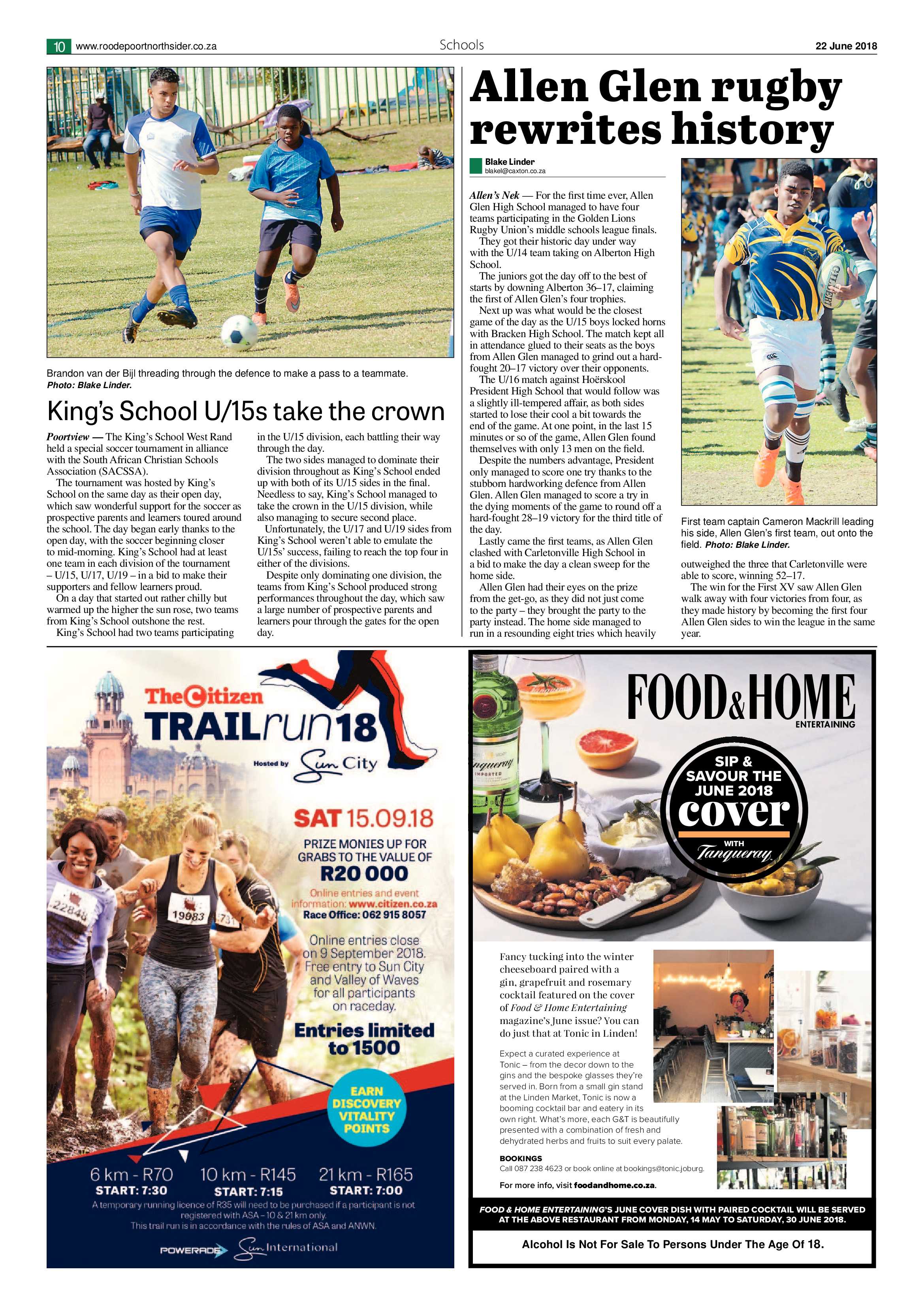 Roodepoort Northsider 22 June 2018 page 10