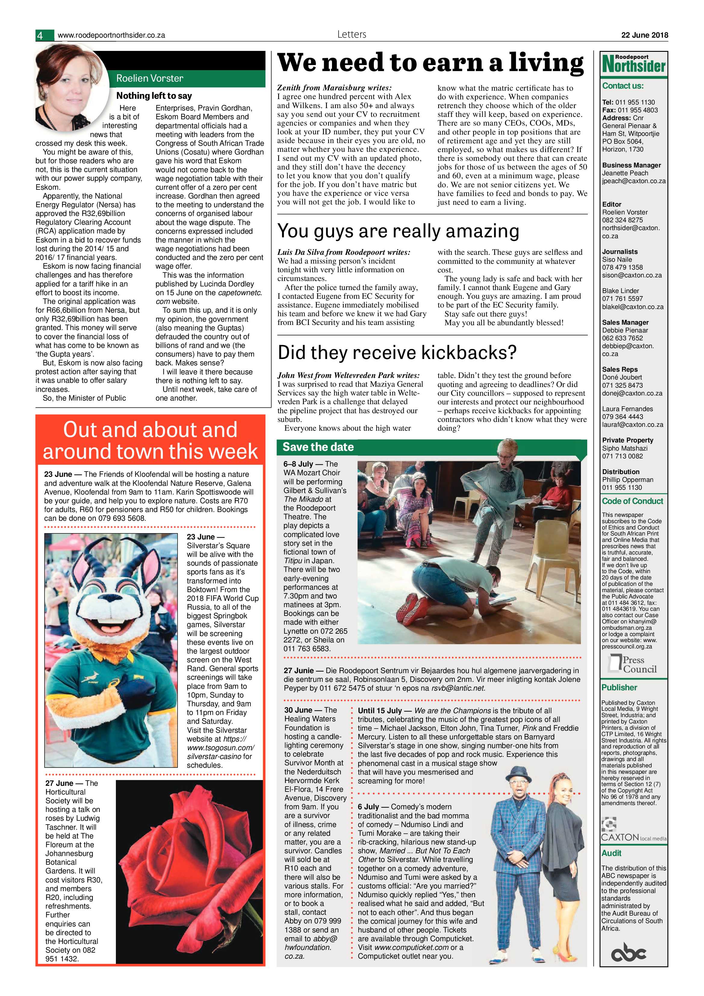 Roodepoort Northsider 22 June 2018 page 4