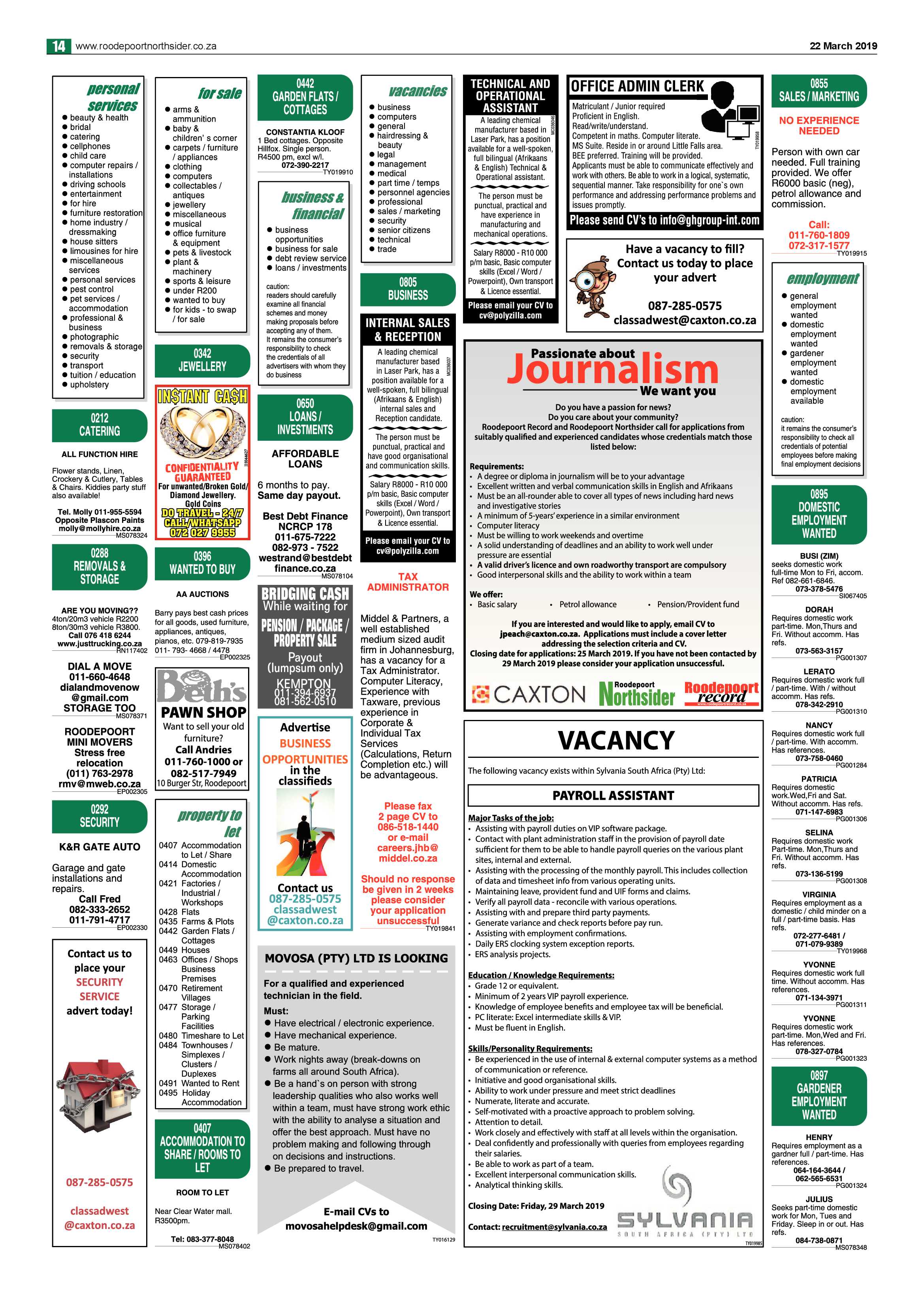 Roodepoort Northsider 22 March 2019 page 14