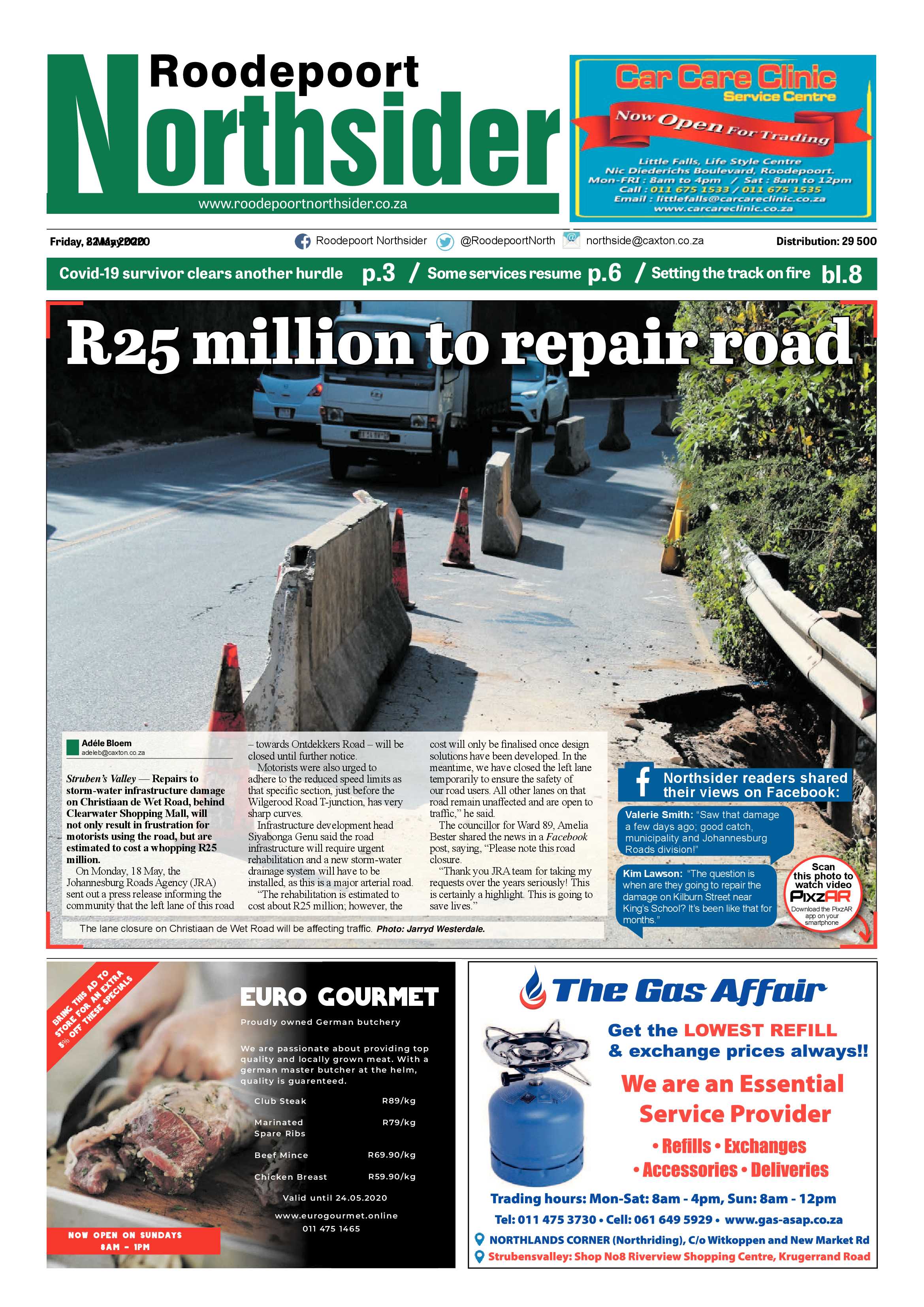 Roodepoort Northsider 22 May 2020 page 1