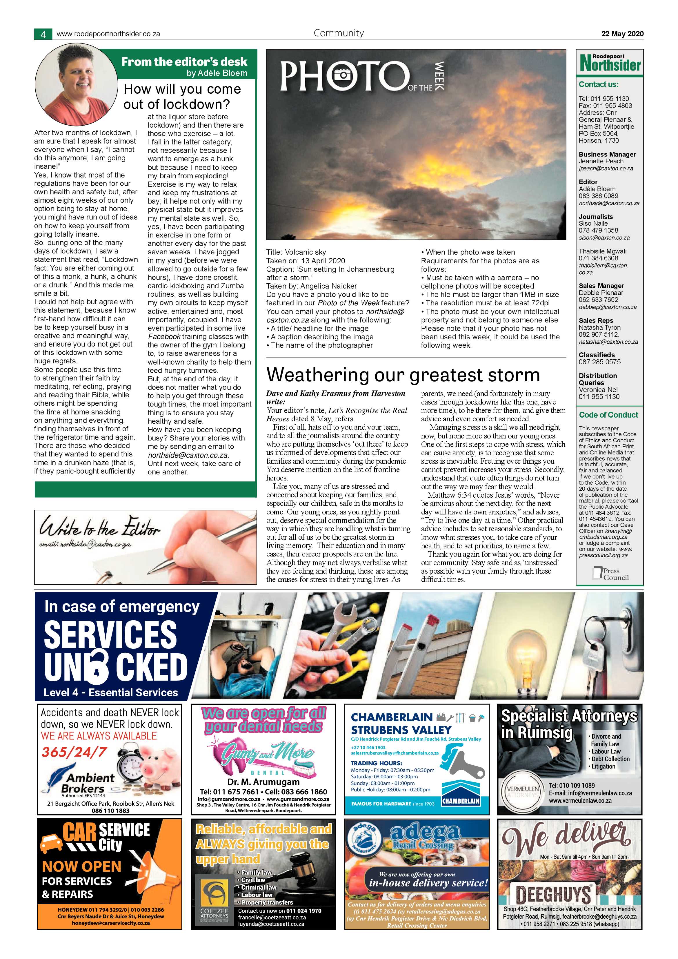 Roodepoort Northsider 22 May 2020 page 4