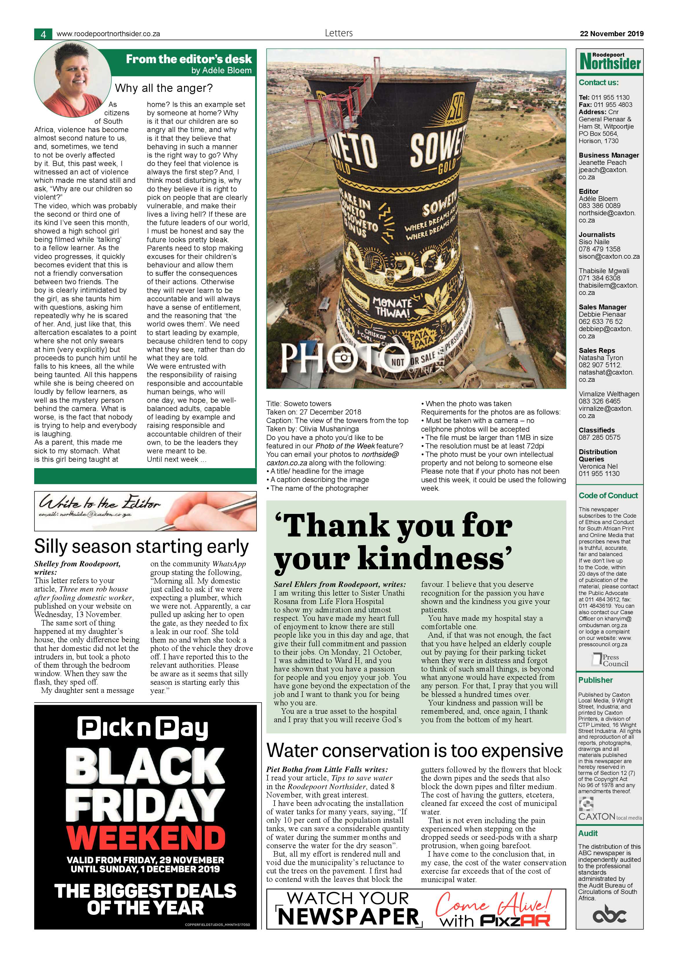 Roodepoort Northsider 22 November 2019 page 4