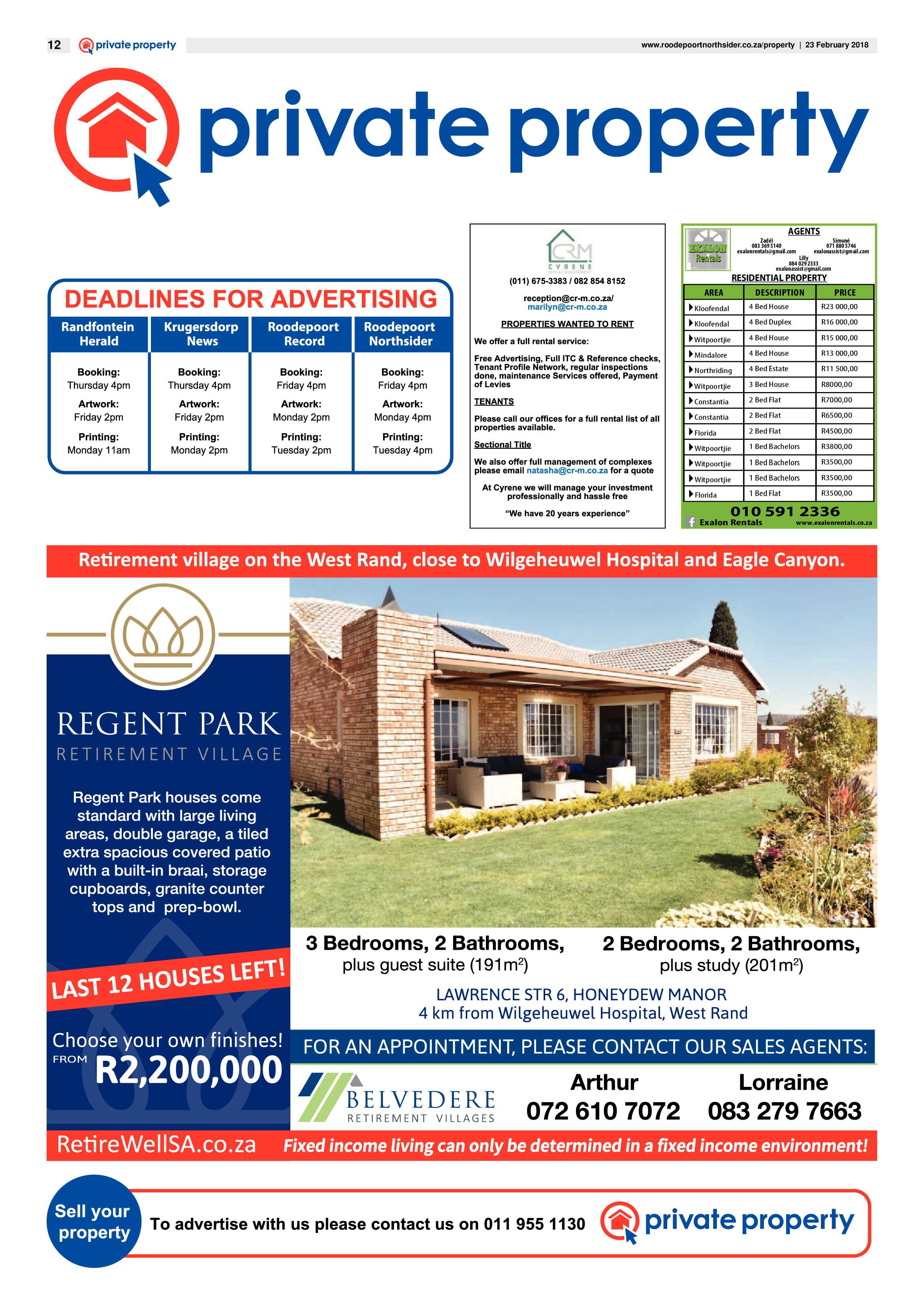 Roodepoort Northsider 23 February 2018 page 12