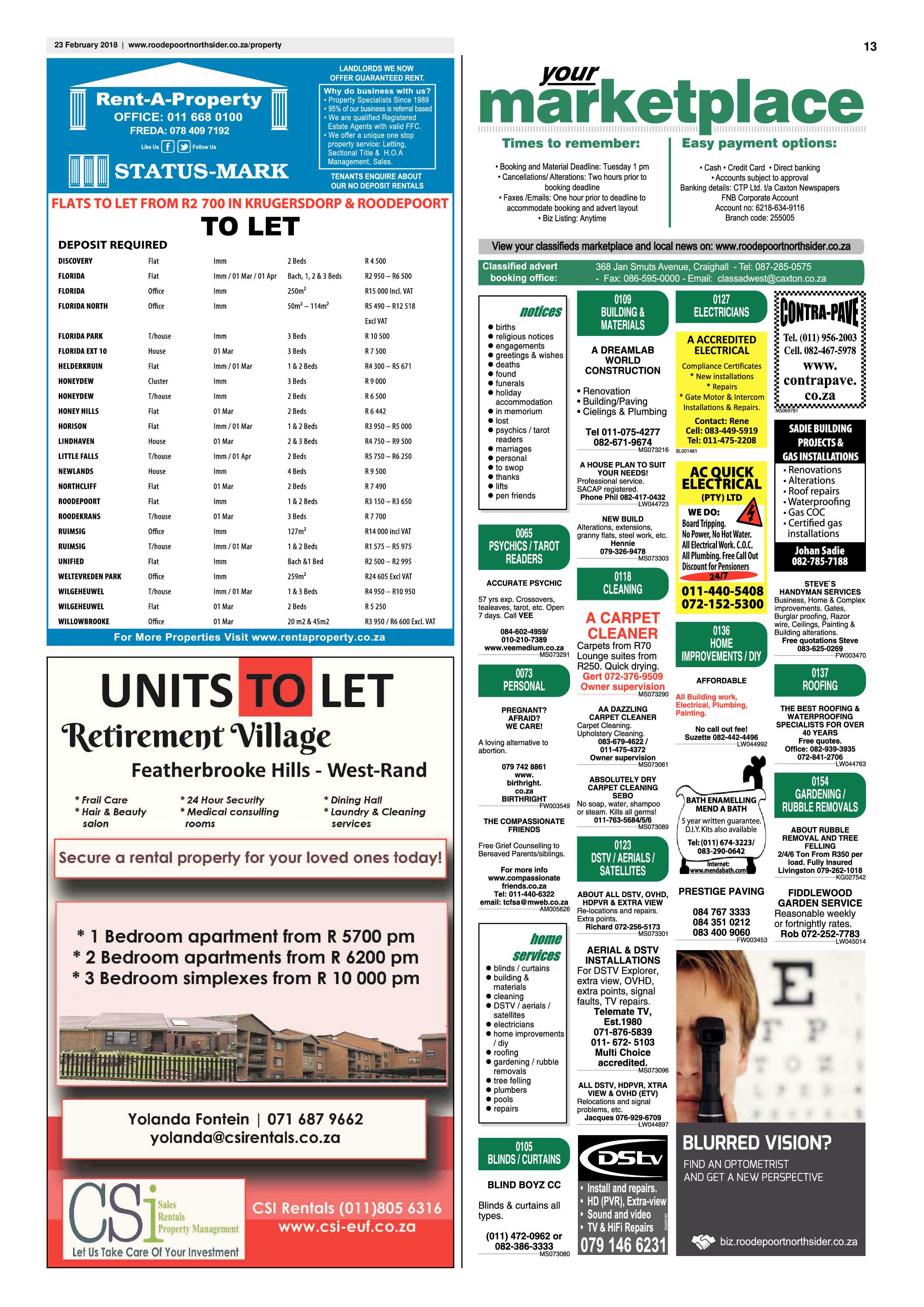 Roodepoort Northsider 23 February 2018 page 13