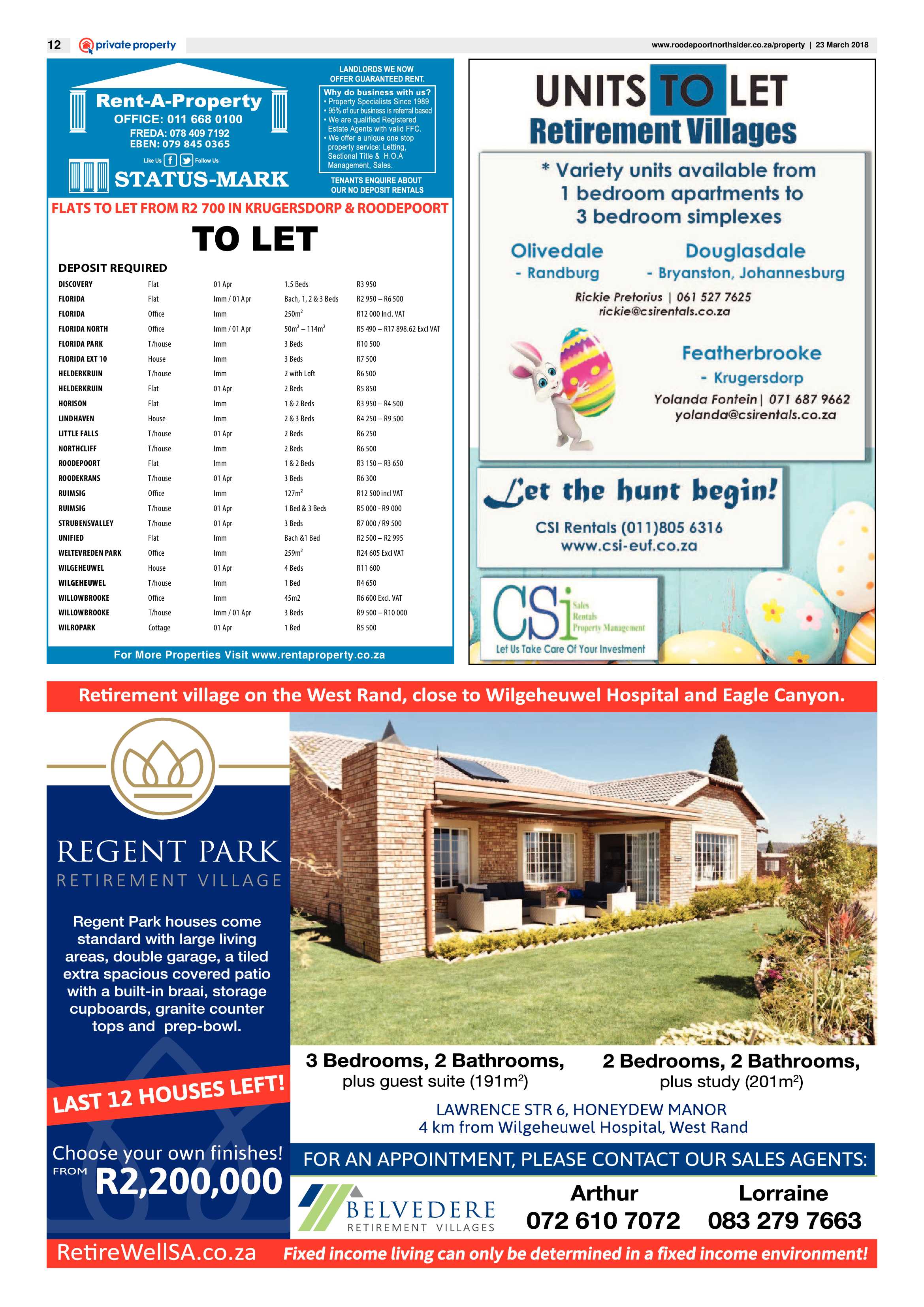 Roodepoort Northsider 23 March 2018 page 12