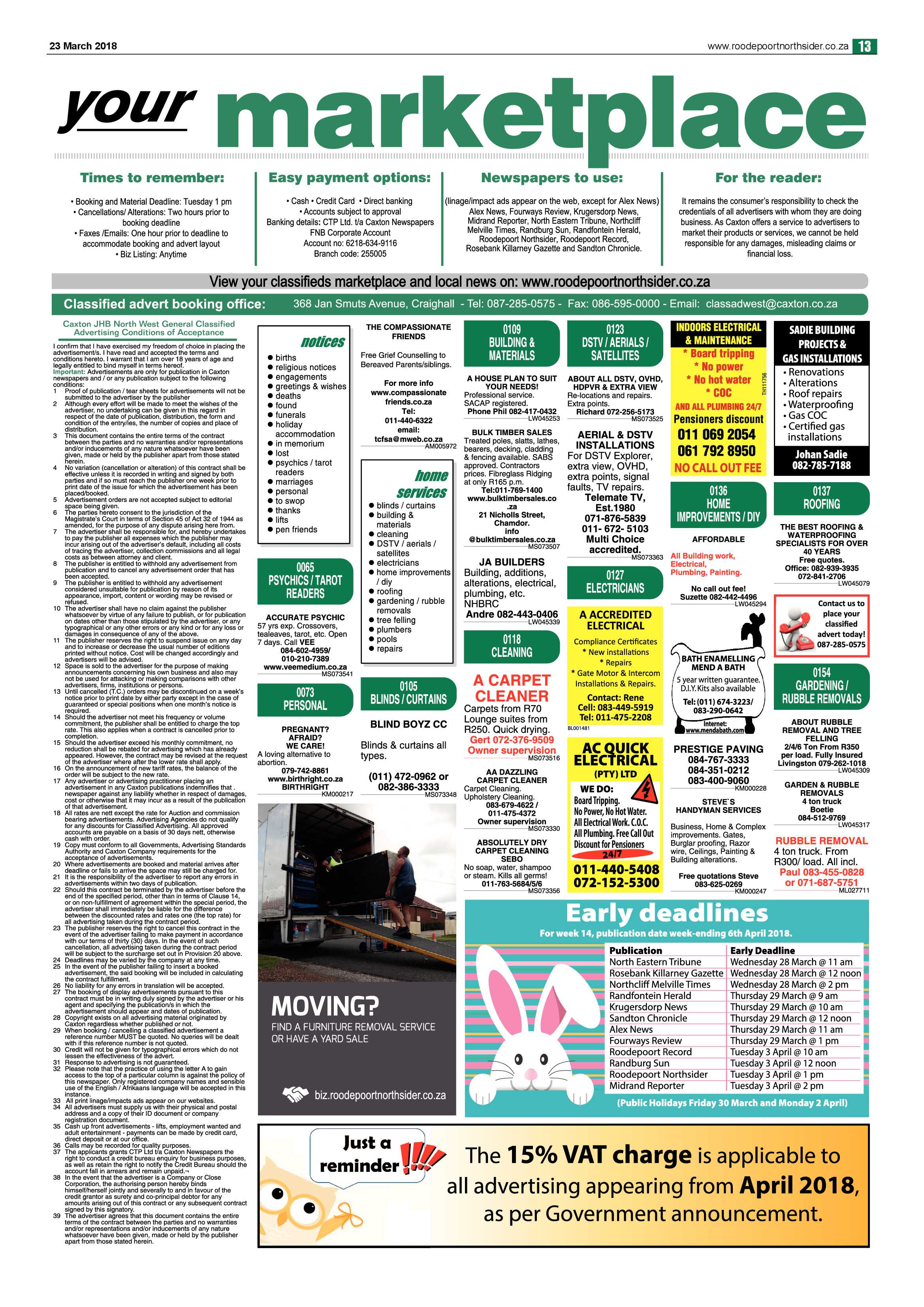 Roodepoort Northsider 23 March 2018 page 13