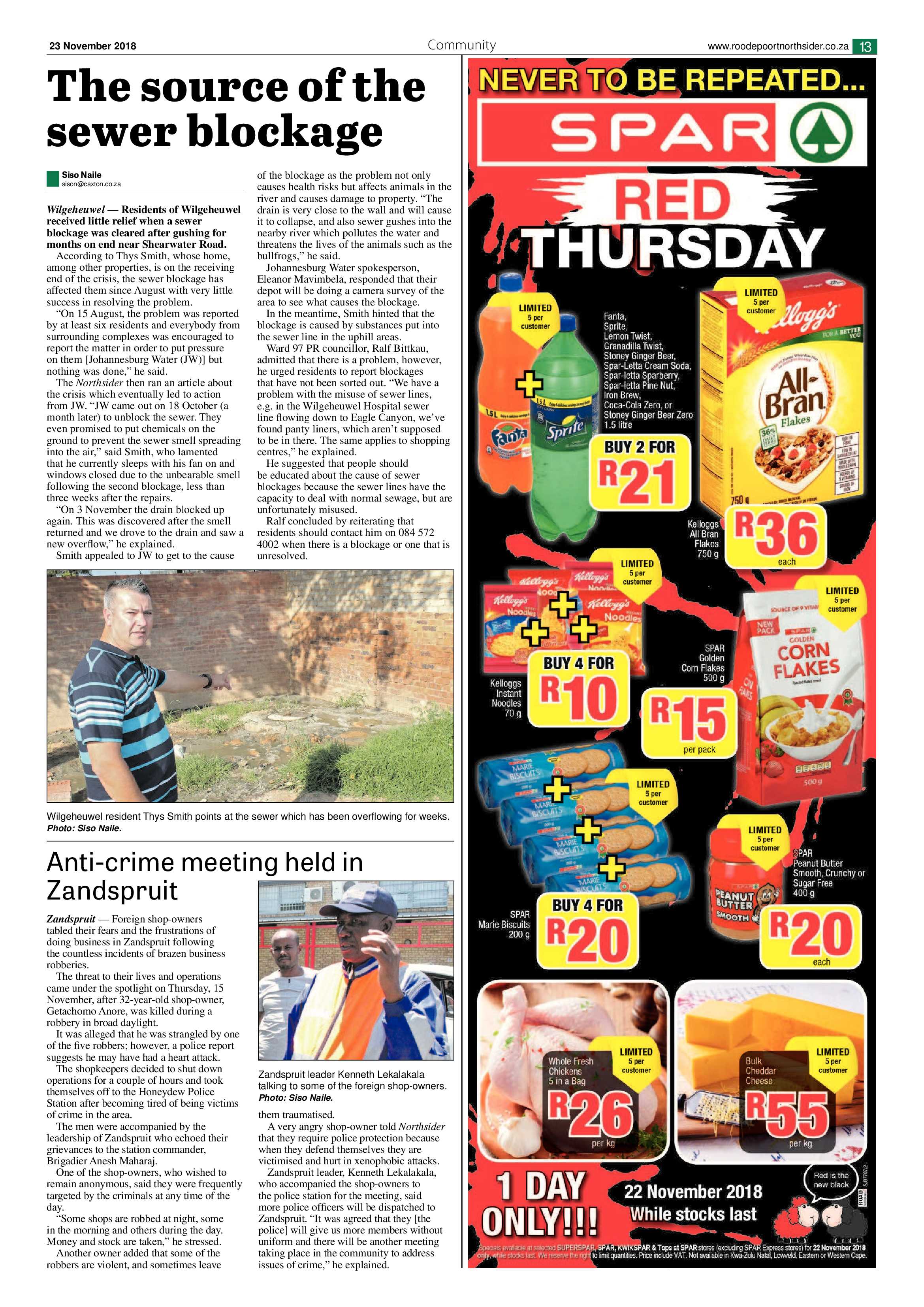 Roodepoort Northsider 23 November 2018 page 13