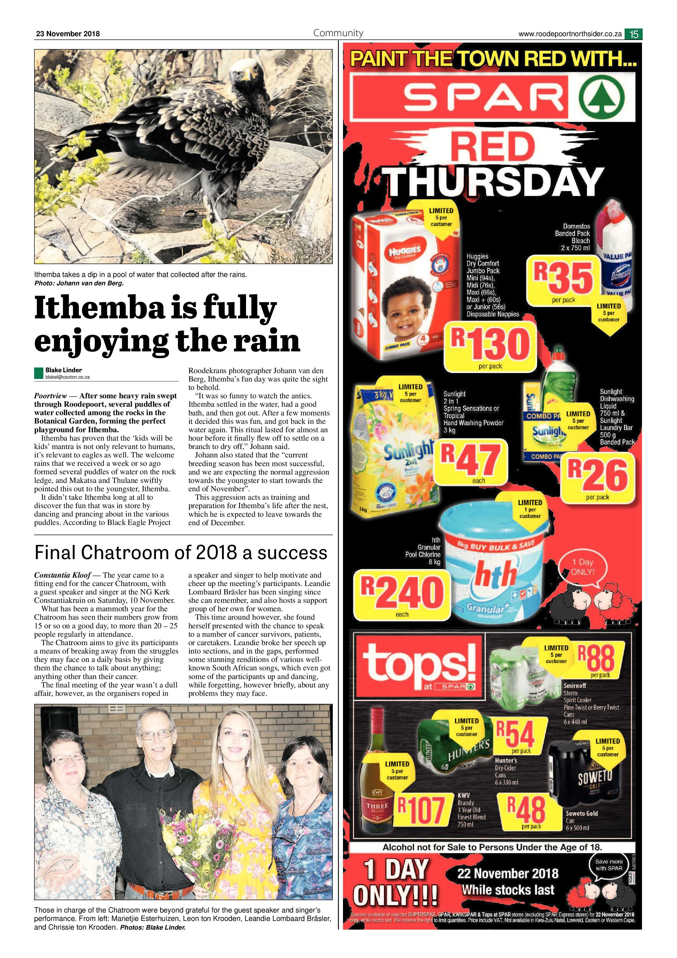 Roodepoort Northsider 23 November 2018 page 15
