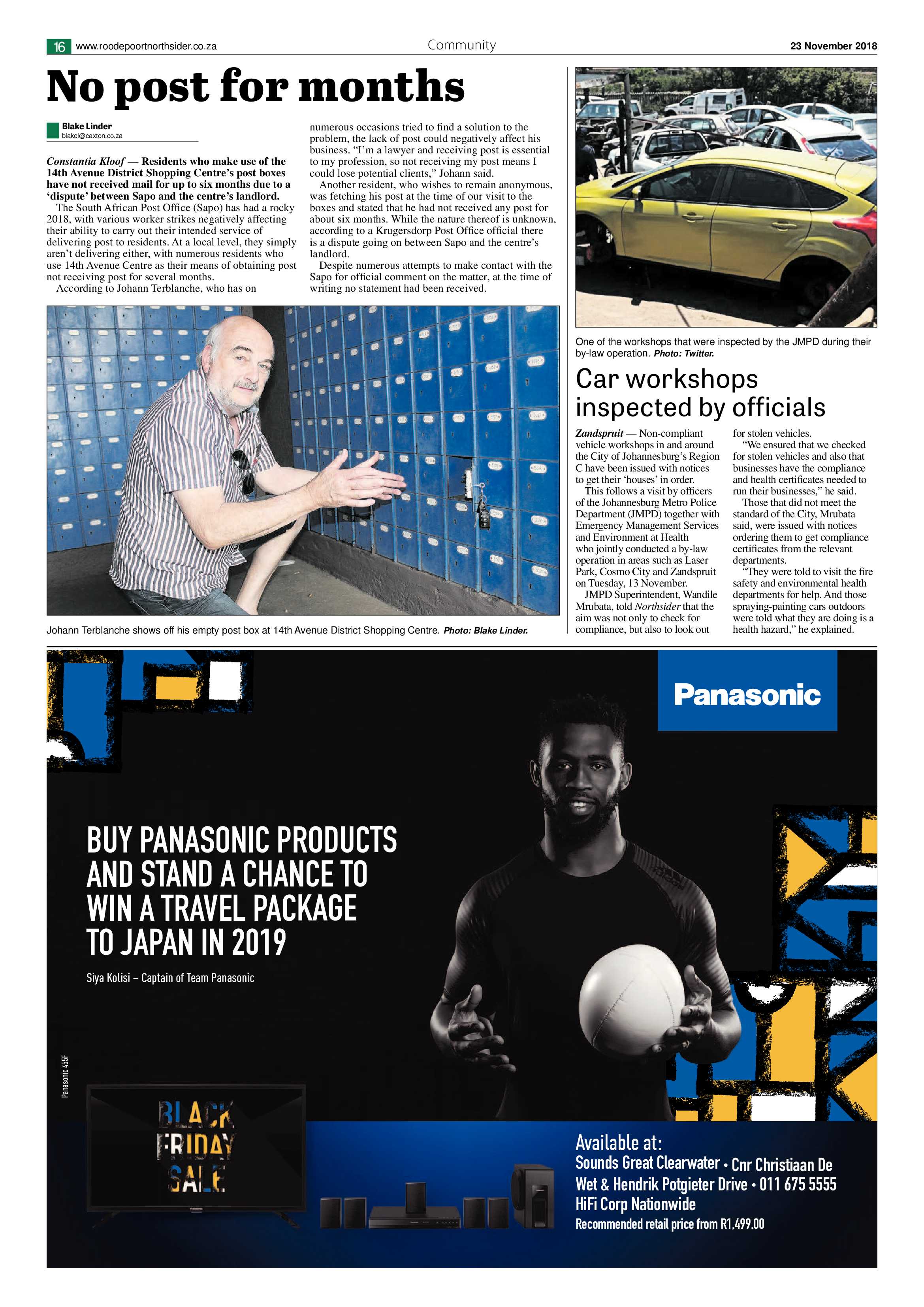 Roodepoort Northsider 23 November 2018 page 16