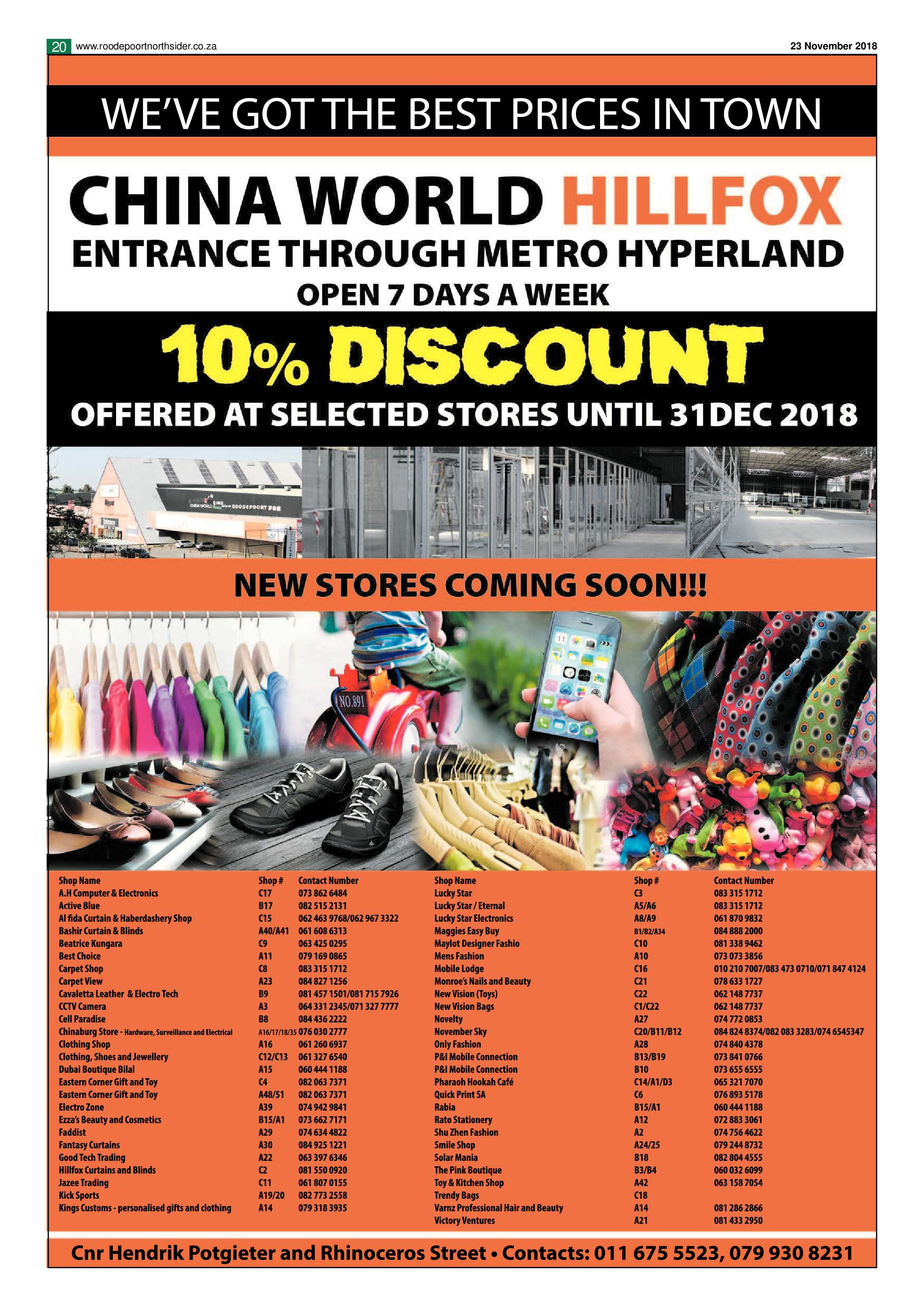 Roodepoort Northsider 23 November 2018 page 20