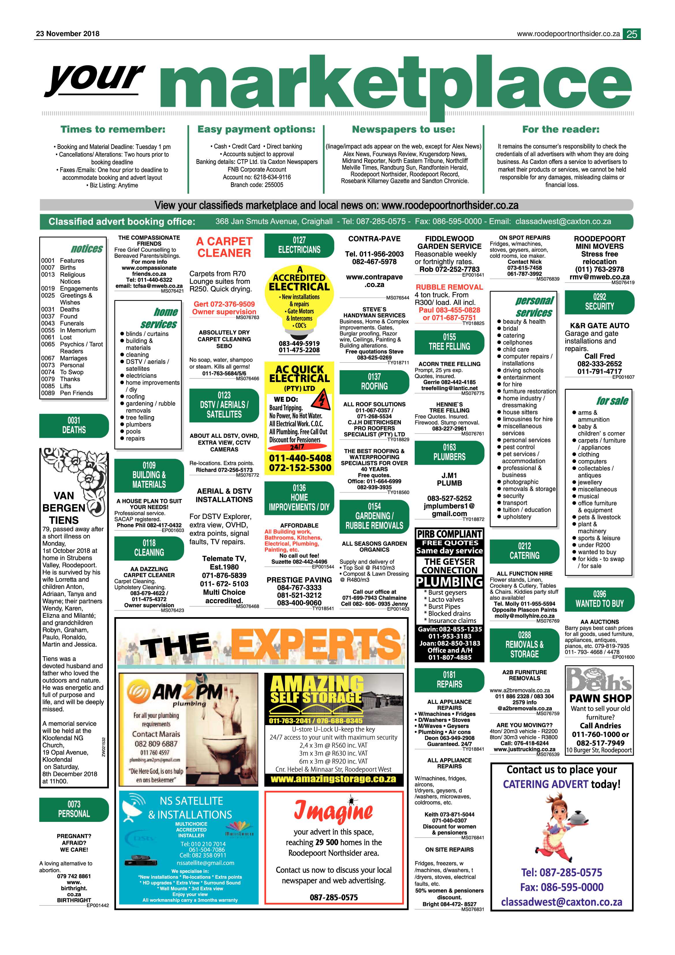 Roodepoort Northsider 23 November 2018 page 25