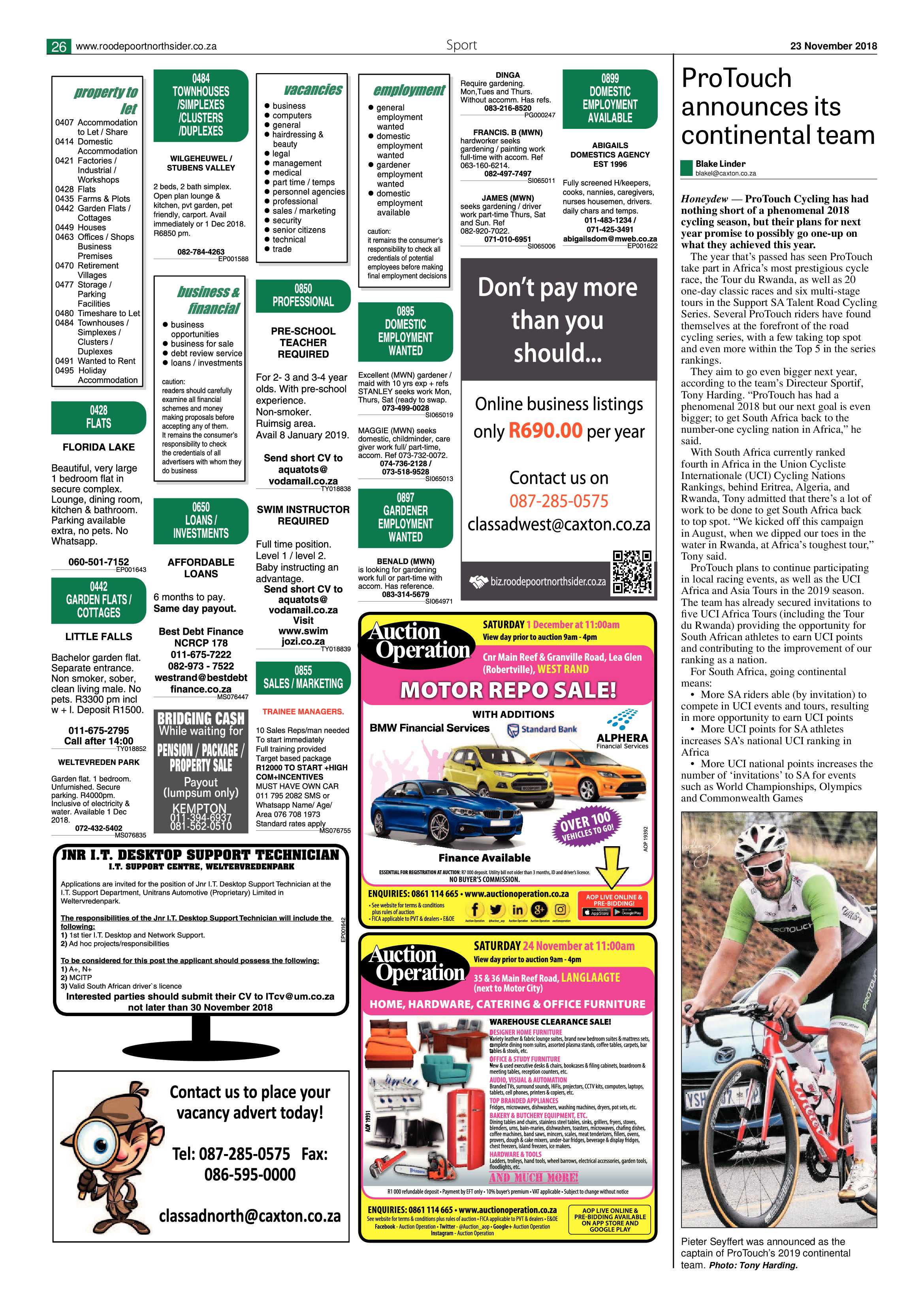 Roodepoort Northsider 23 November 2018 page 26