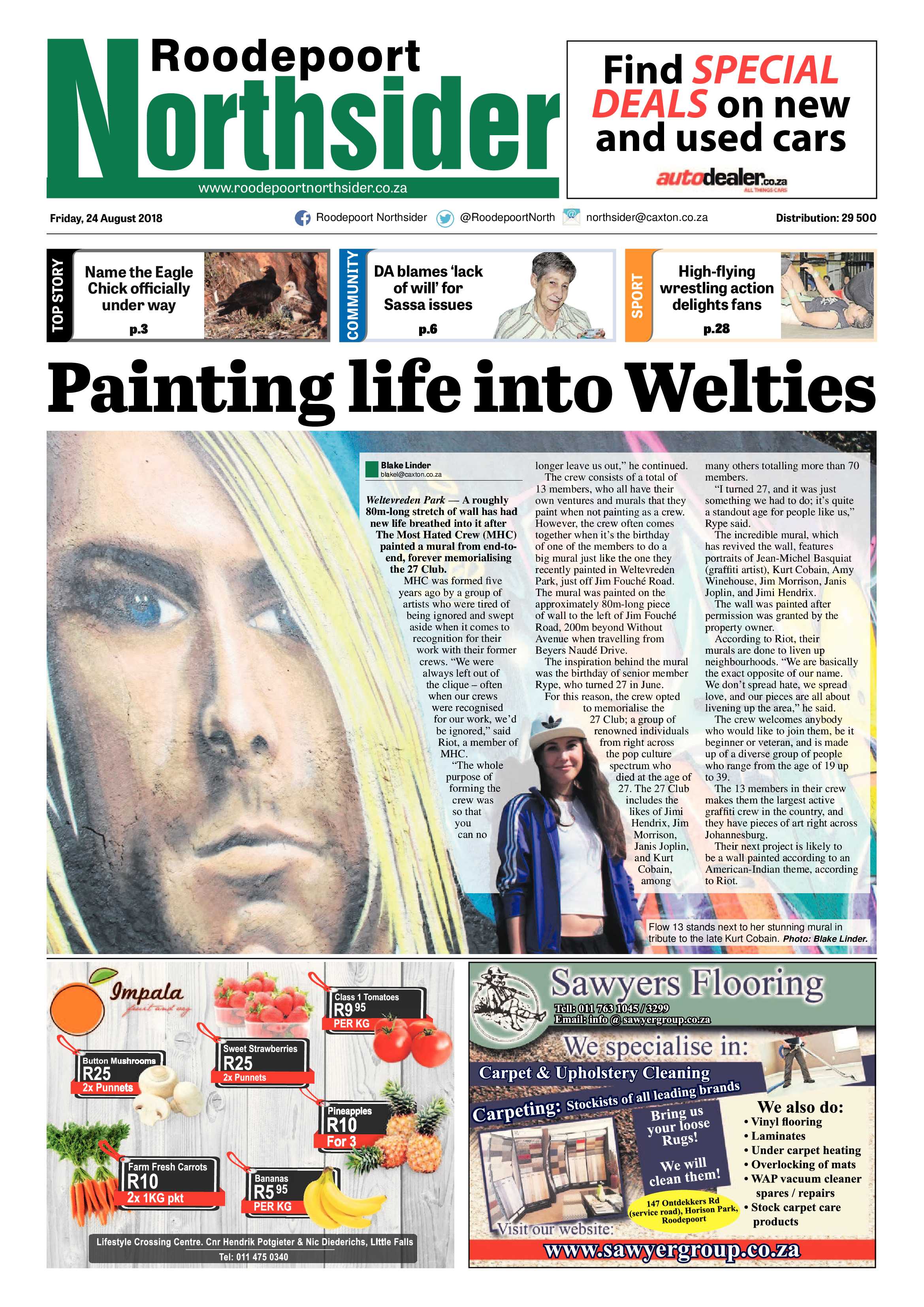 Roodepoort Northsider 24 August 2018 page 1