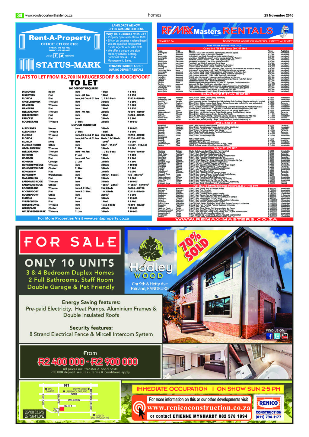 Roodepoort Northsider 24 November 2016 page 34