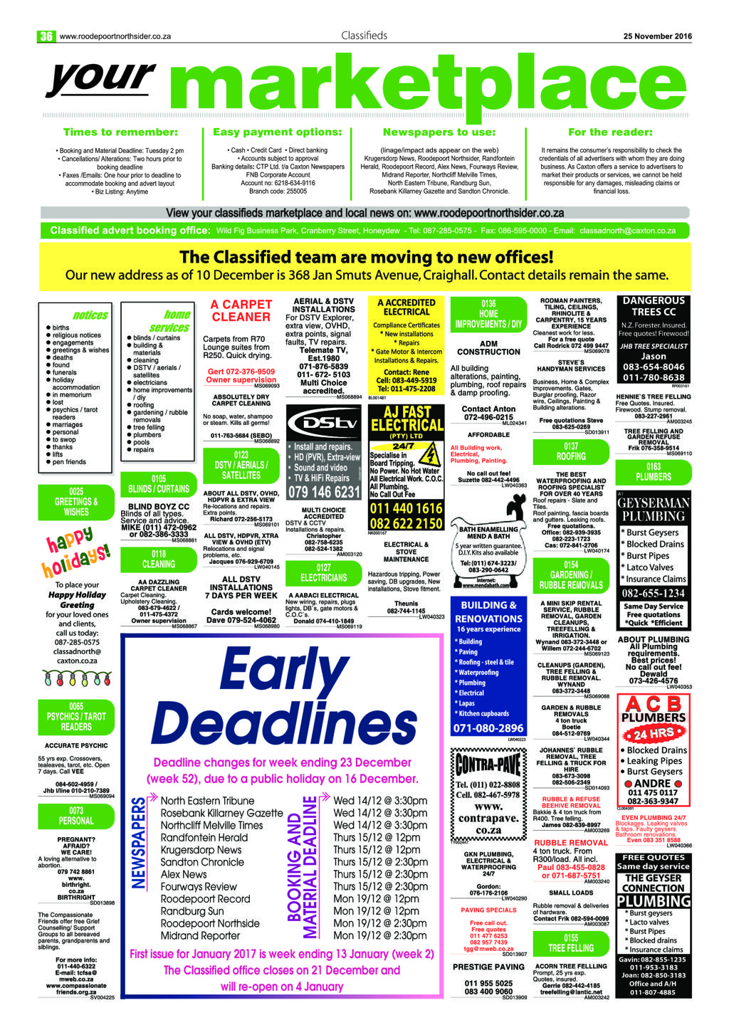 Roodepoort Northsider 24 November 2016 page 36