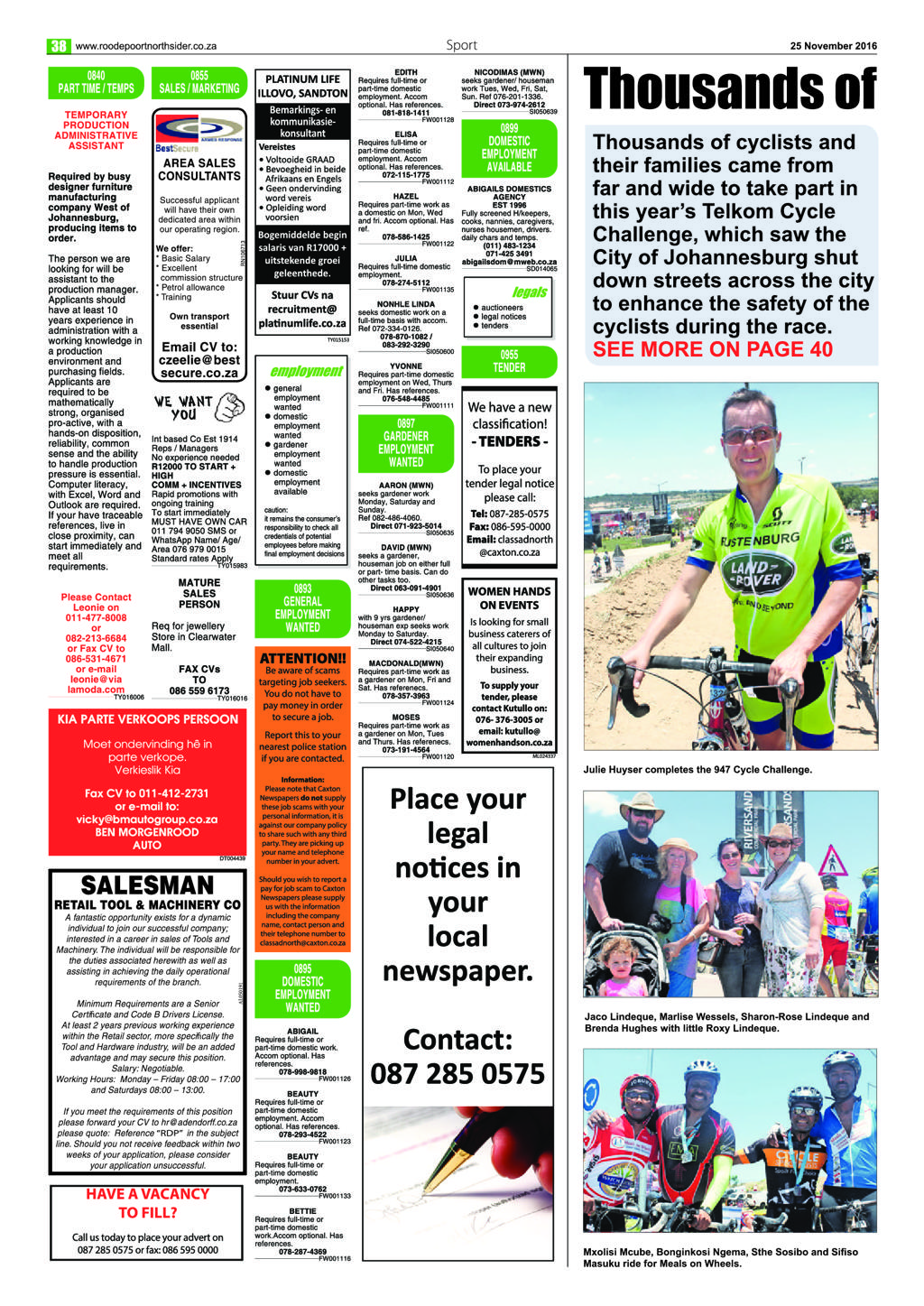 Roodepoort Northsider 24 November 2016 page 38