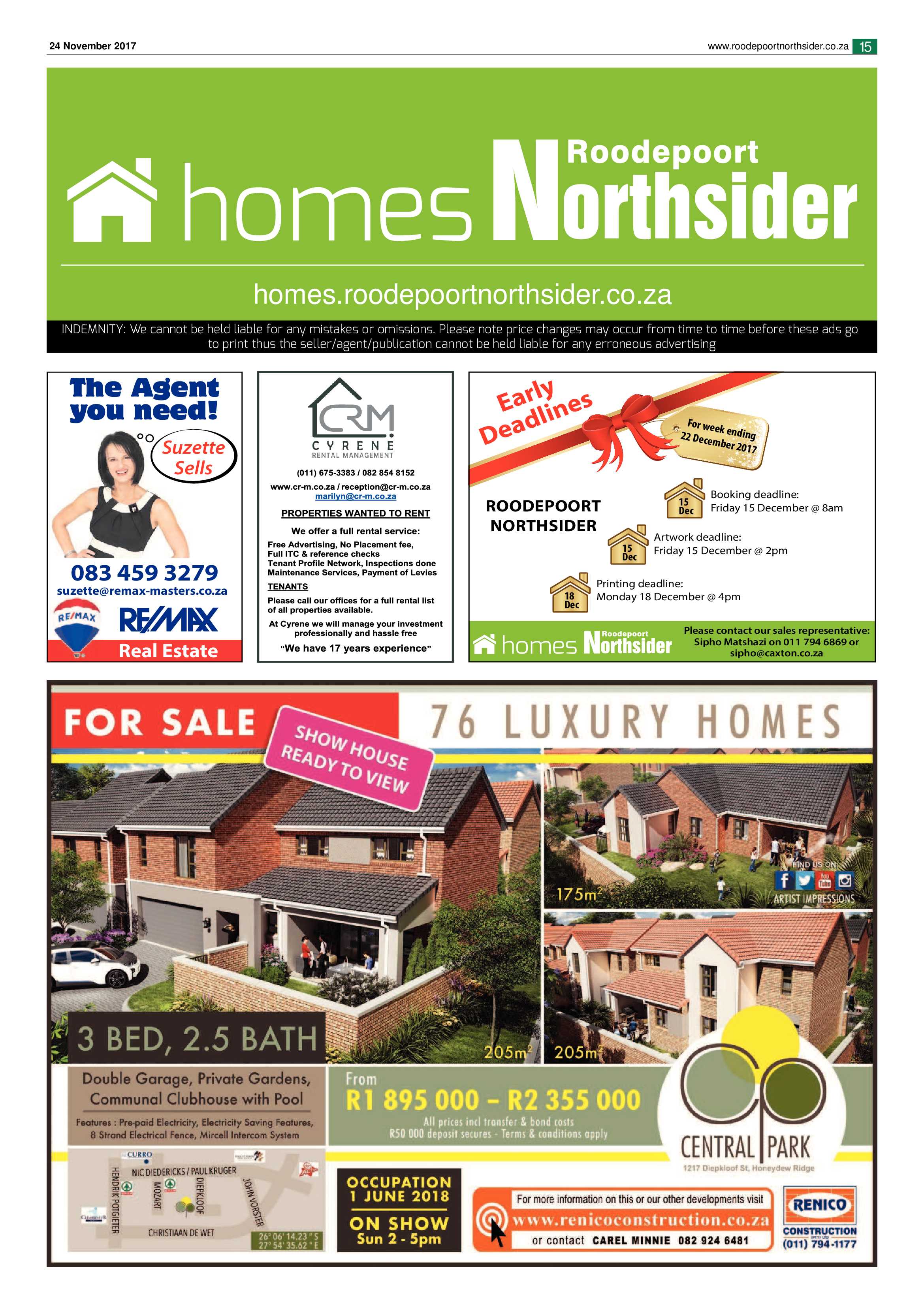 Roodepoort Northsider 24 November 2017 page 15