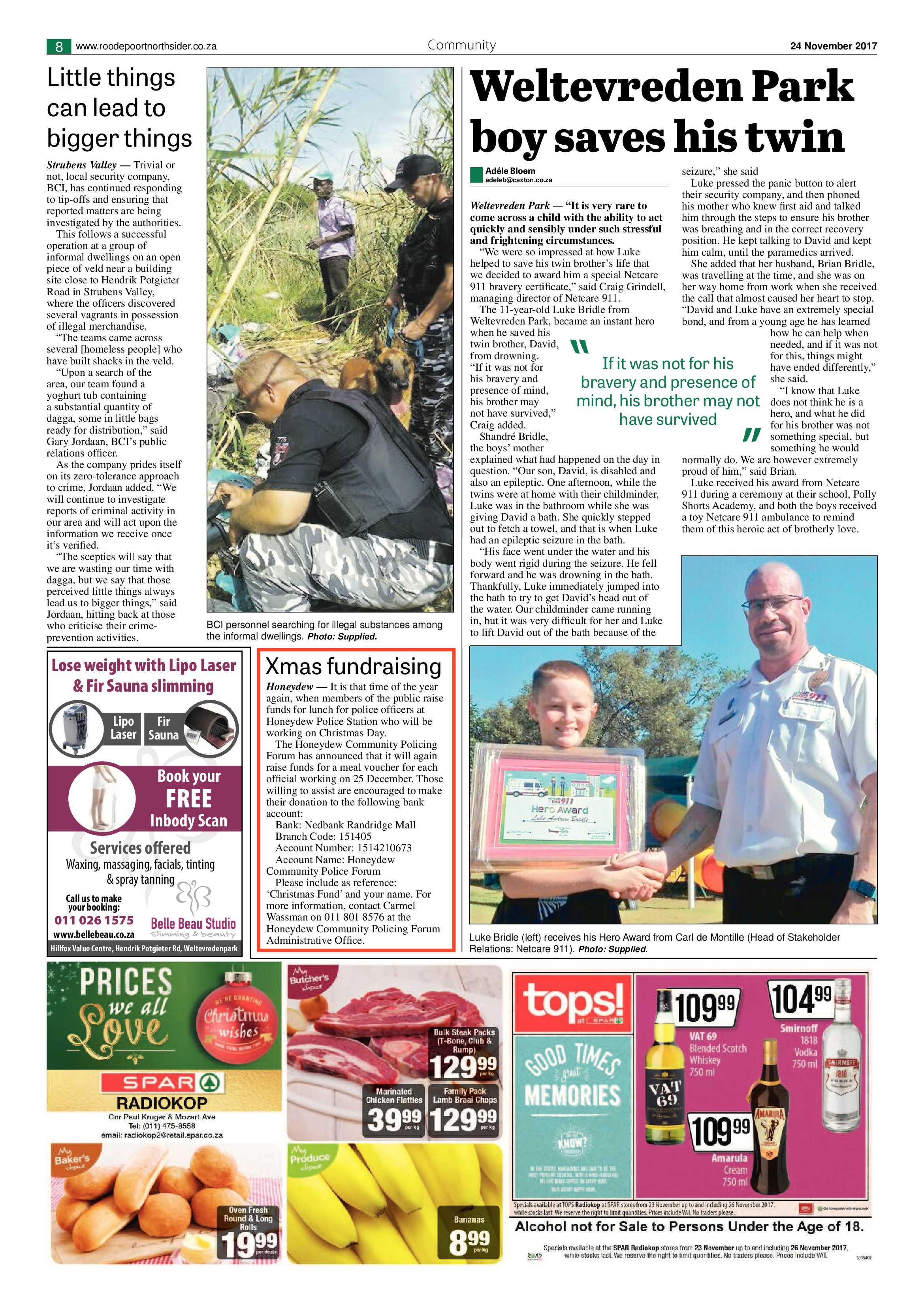 Roodepoort Northsider 24 November 2017 page 8