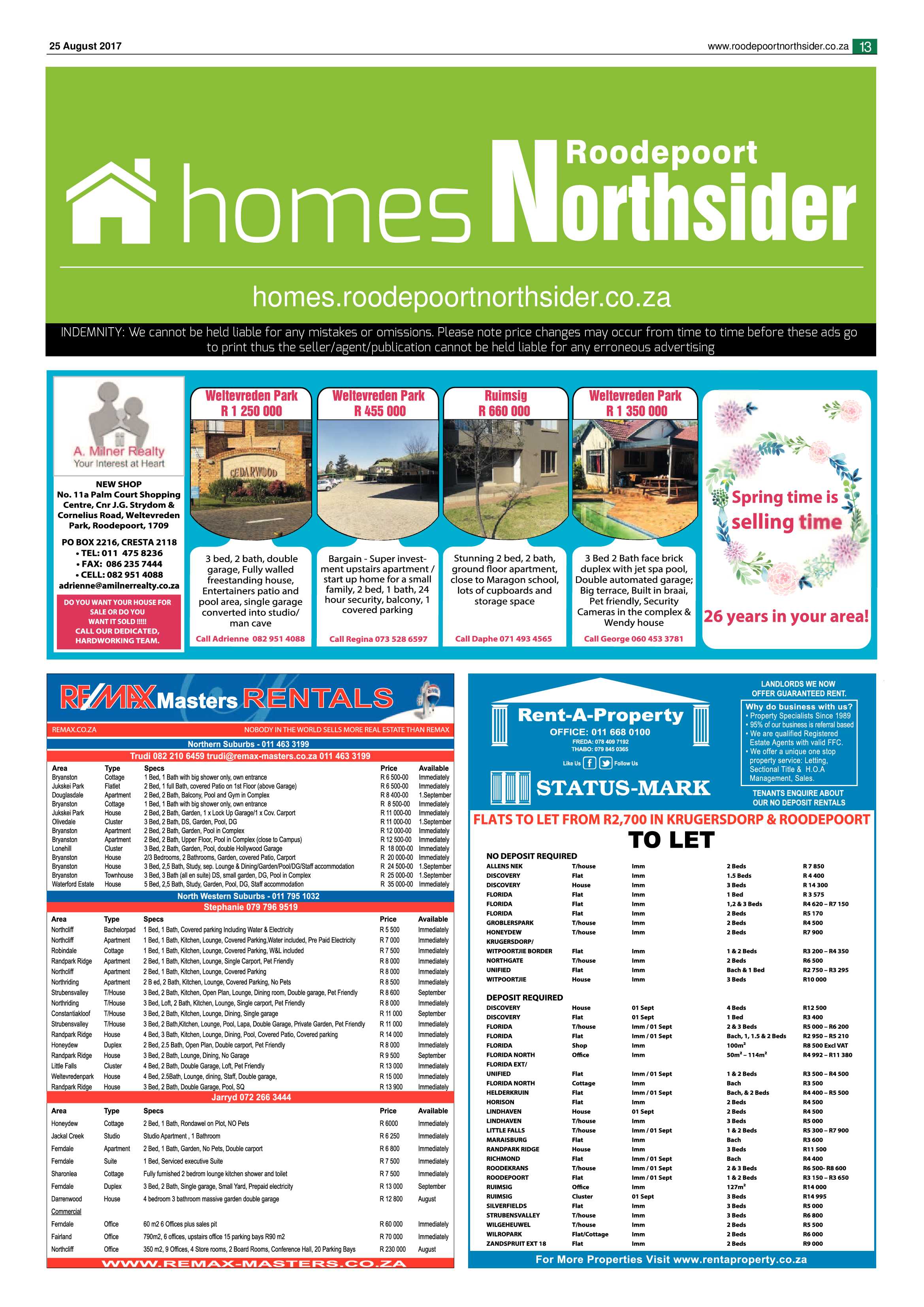 Roodepoort Northsider 25 August 2017 page 13